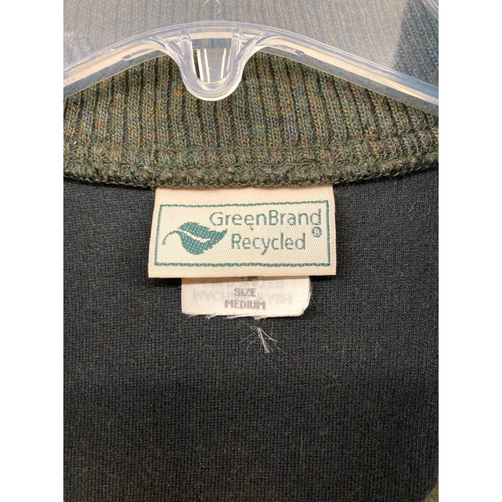Vintage VINTAGE Green Brand Recycled Womens Jacket M Green USA MADE Full Zip Recycled Blend Size M / US 6-8 / IT 42-44 - 6 Thumbnail