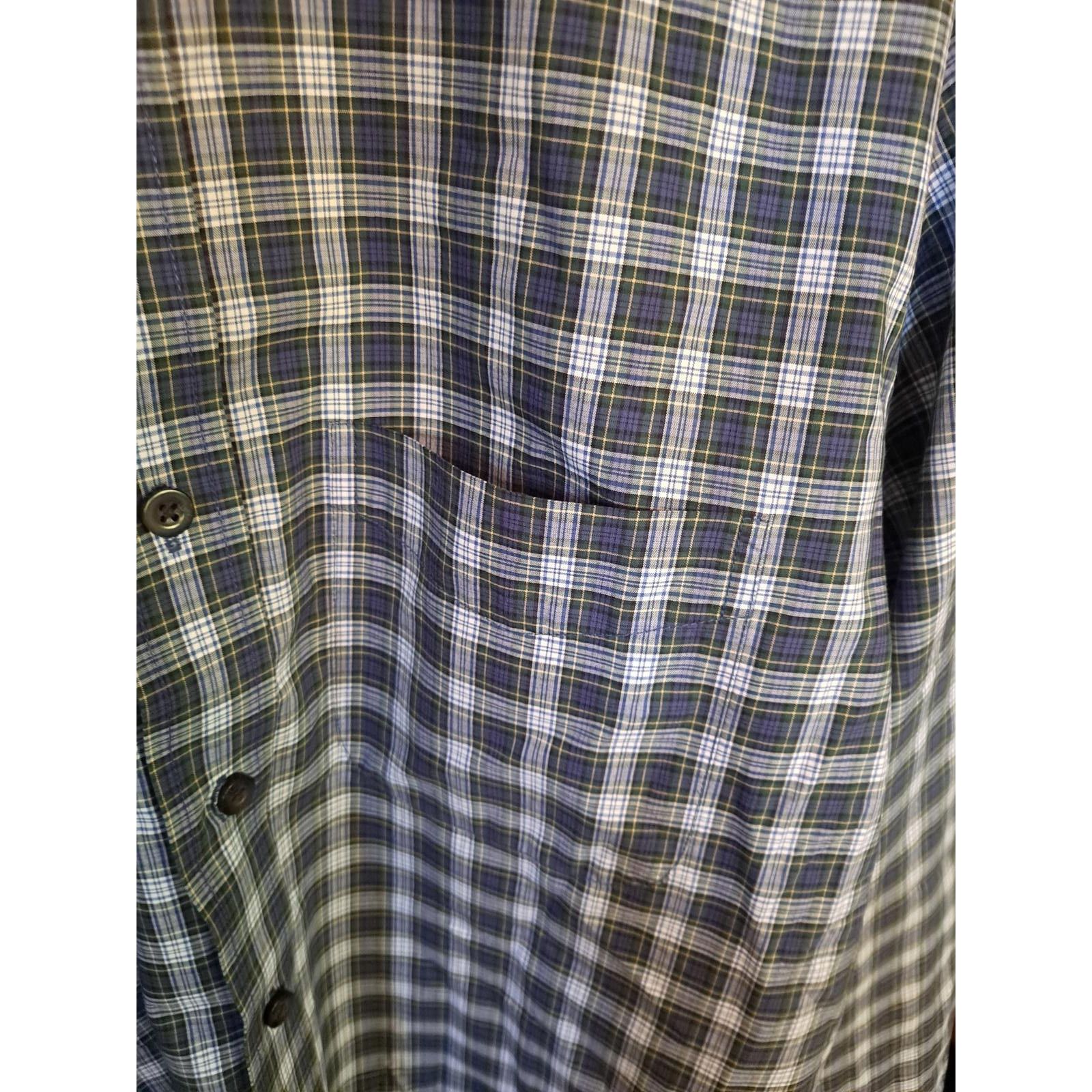 L.L. Bean L.L. Bean Blue Yellow and White Button Down Shirt Size M Size US M / EU 48-50 / 2 - 2 Thumbnail