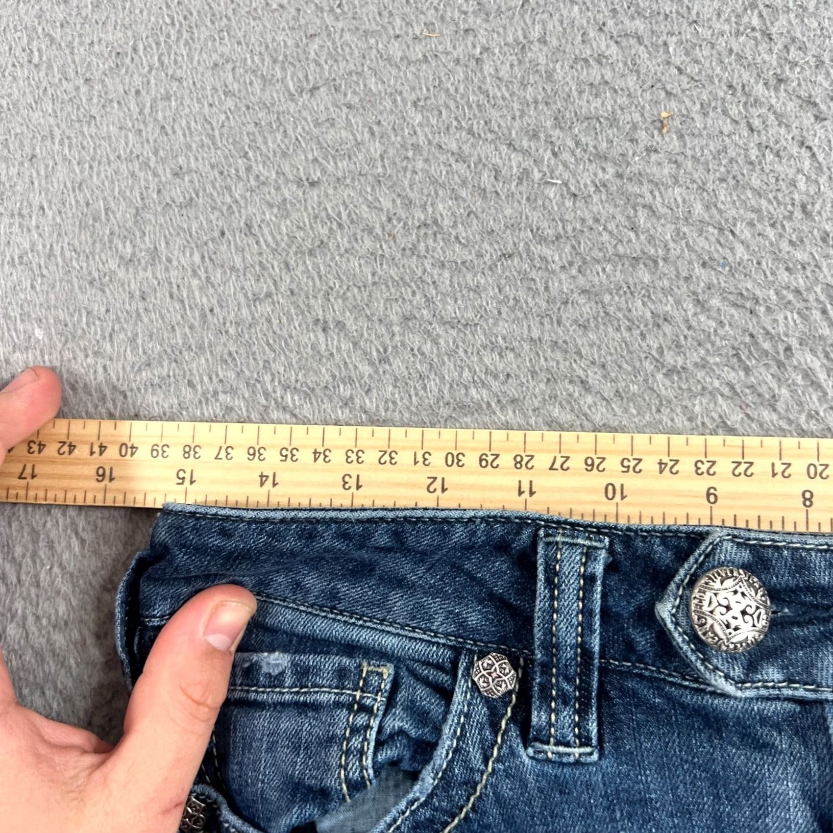 Silver Jeans Co. Silver Tuesday Bootcut Jeans Womens 28 Low Rise Dark Wash Denim Stretch Y2K Size 28" / US 6 / IT 42 - 5 Thumbnail
