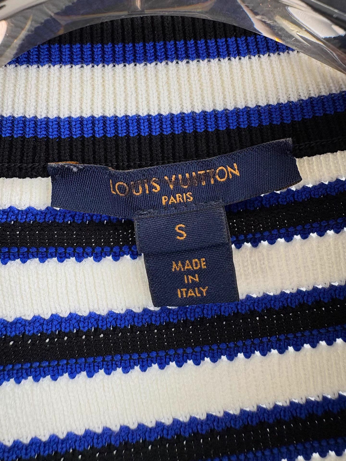 Louis Vuitton LOUIS VUITTON LV Wool Striped Knit Short Sleeve Size S / US 4 / IT 40 - 4 Thumbnail