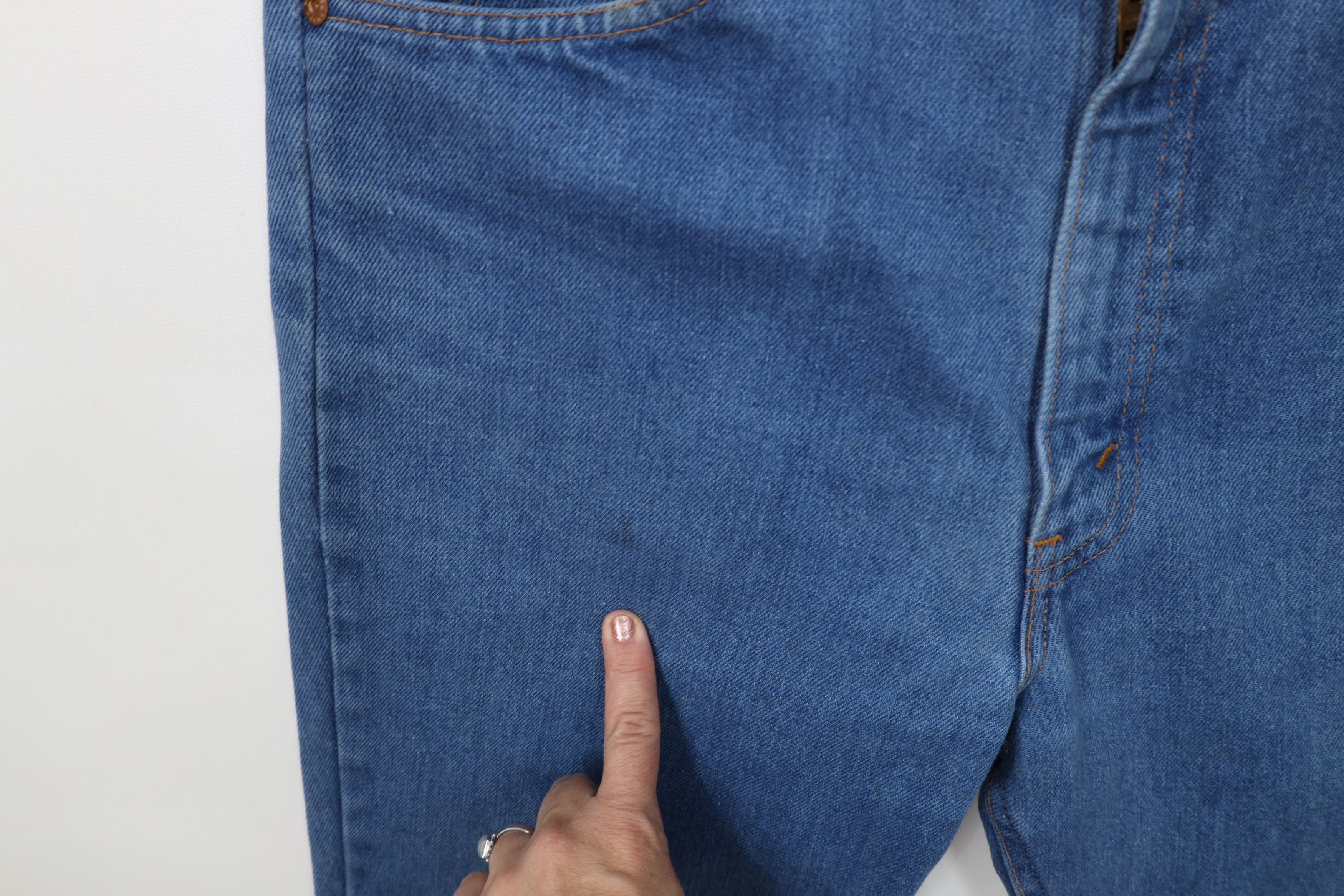 Vintage Vintage 70s Streetwear Wide Leg Denim Jeans Blue Cotton USA Size US 36 / EU 52 - 8 Thumbnail
