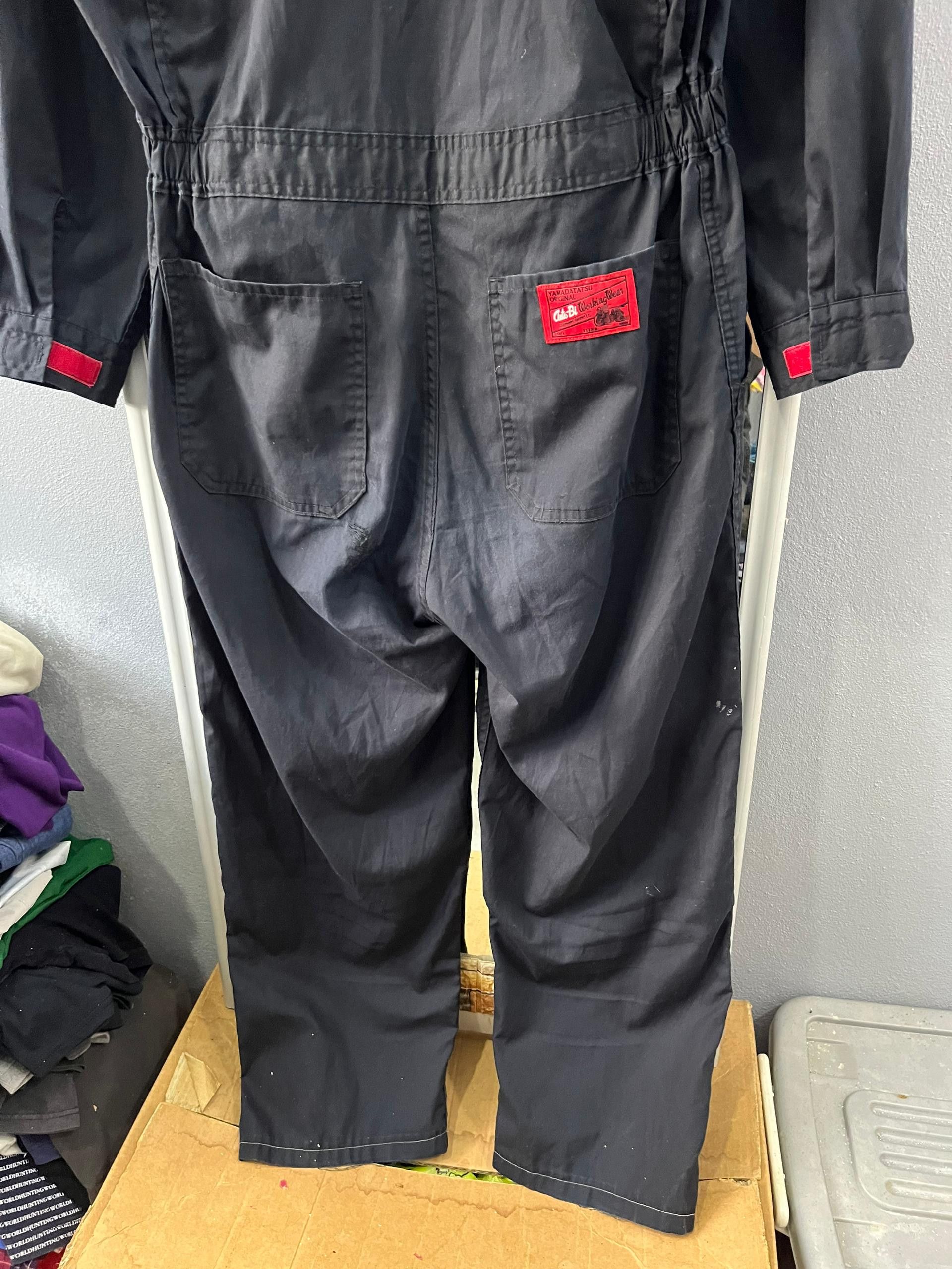 Japanese Brand Auto-Bi Japanese Workwear Coverall Navy Red Zip Size US M / EU 48-50 / 2 - 13 Thumbnail