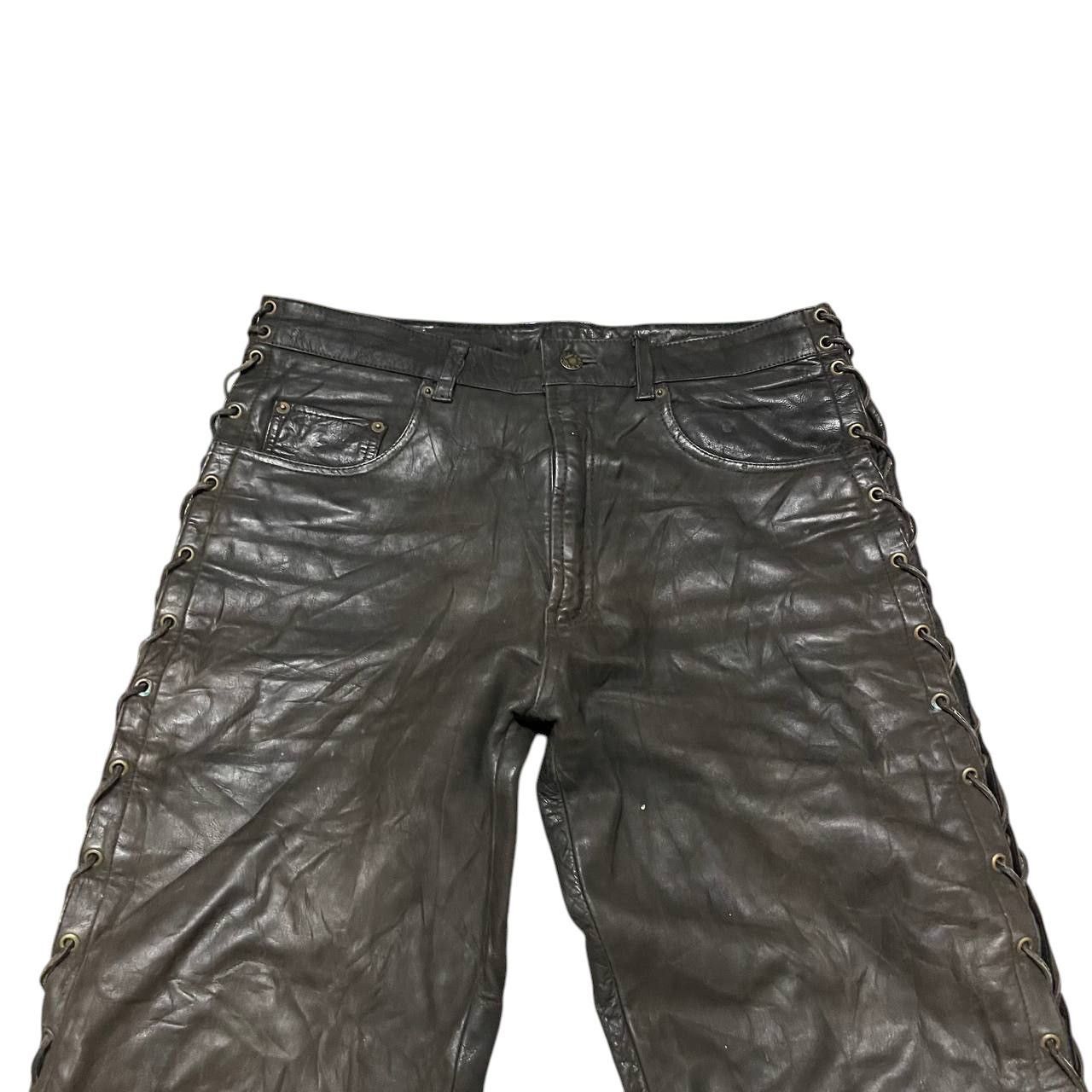 Leather Vintage Hard Leather Stuff Biker Pant Size US 34 / EU 50 - 2 Thumbnail