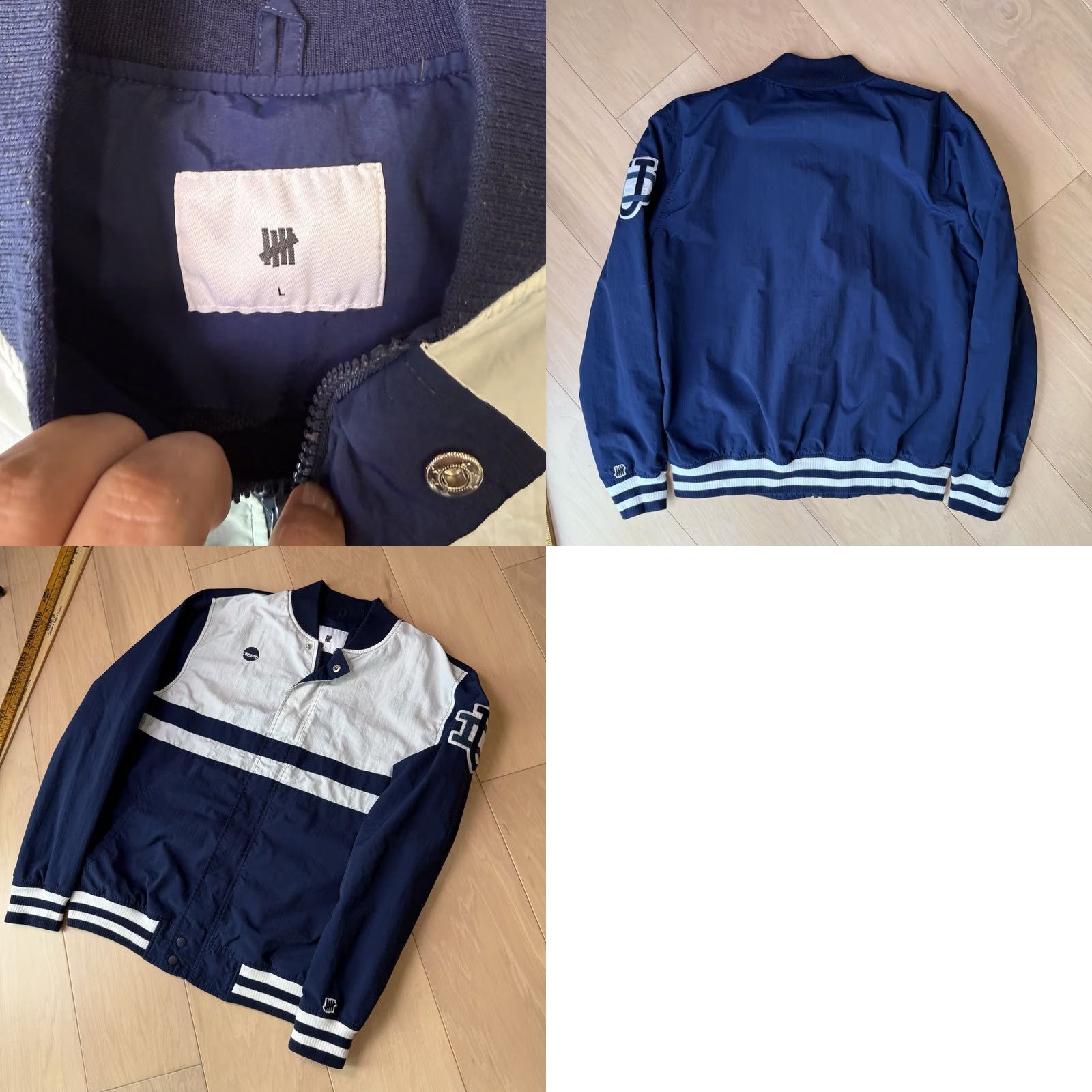 Undefeated Undefeated Mitchell Warm Up Jacket Large Multicolor Full Zip Mens Regular Size L Jacket Streetwear Fall Winter Spring Sports Outdoor Logo Pattern Size US L / EU 52-54 / 3 - 8 Thumbnail