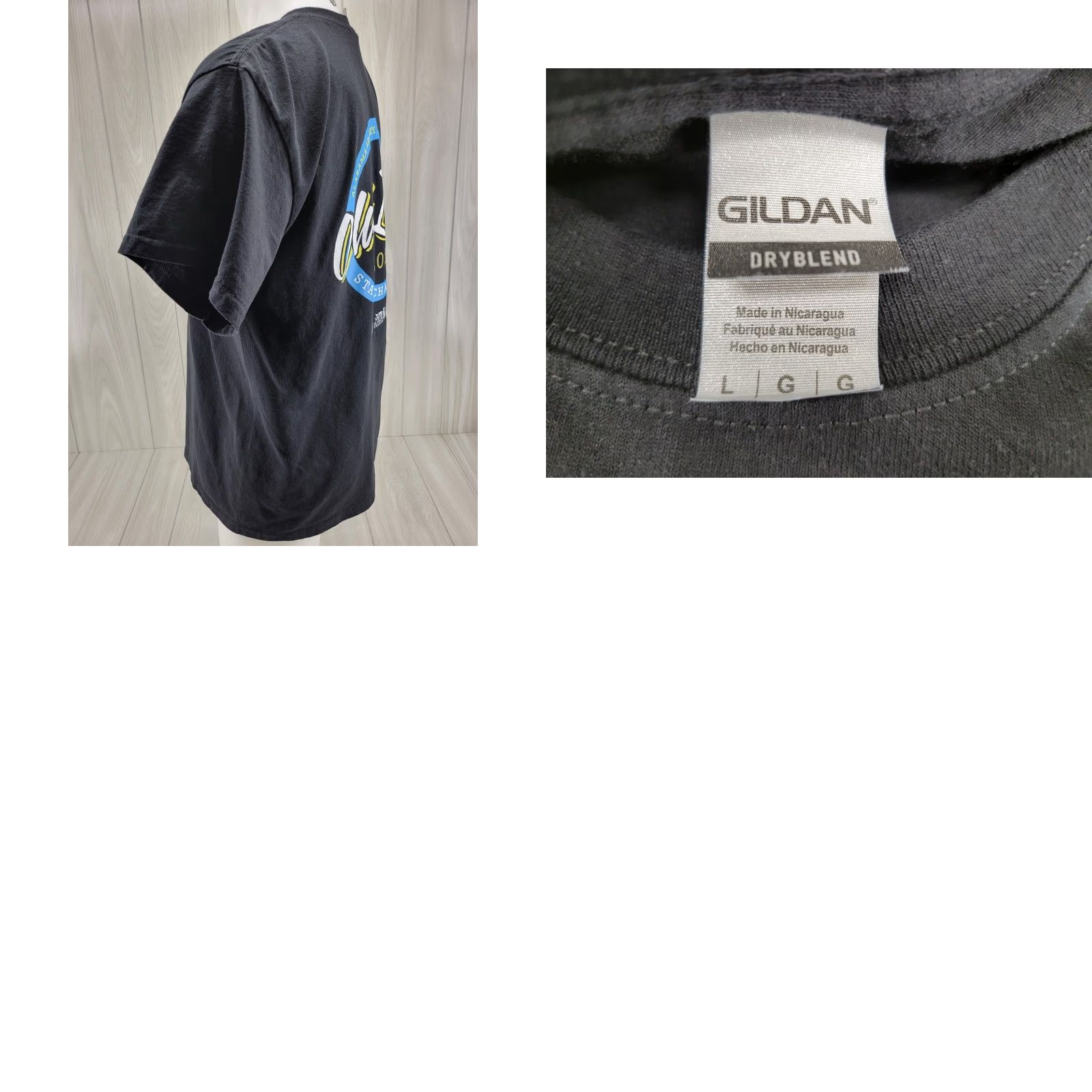 Gildan VINTAGE 2022 Old Bow State Championship Shirt Mens Size Large Bow Black T-Shirt Mens L Shirt Size US L / EU 52-54 / 3 - 8 Thumbnail