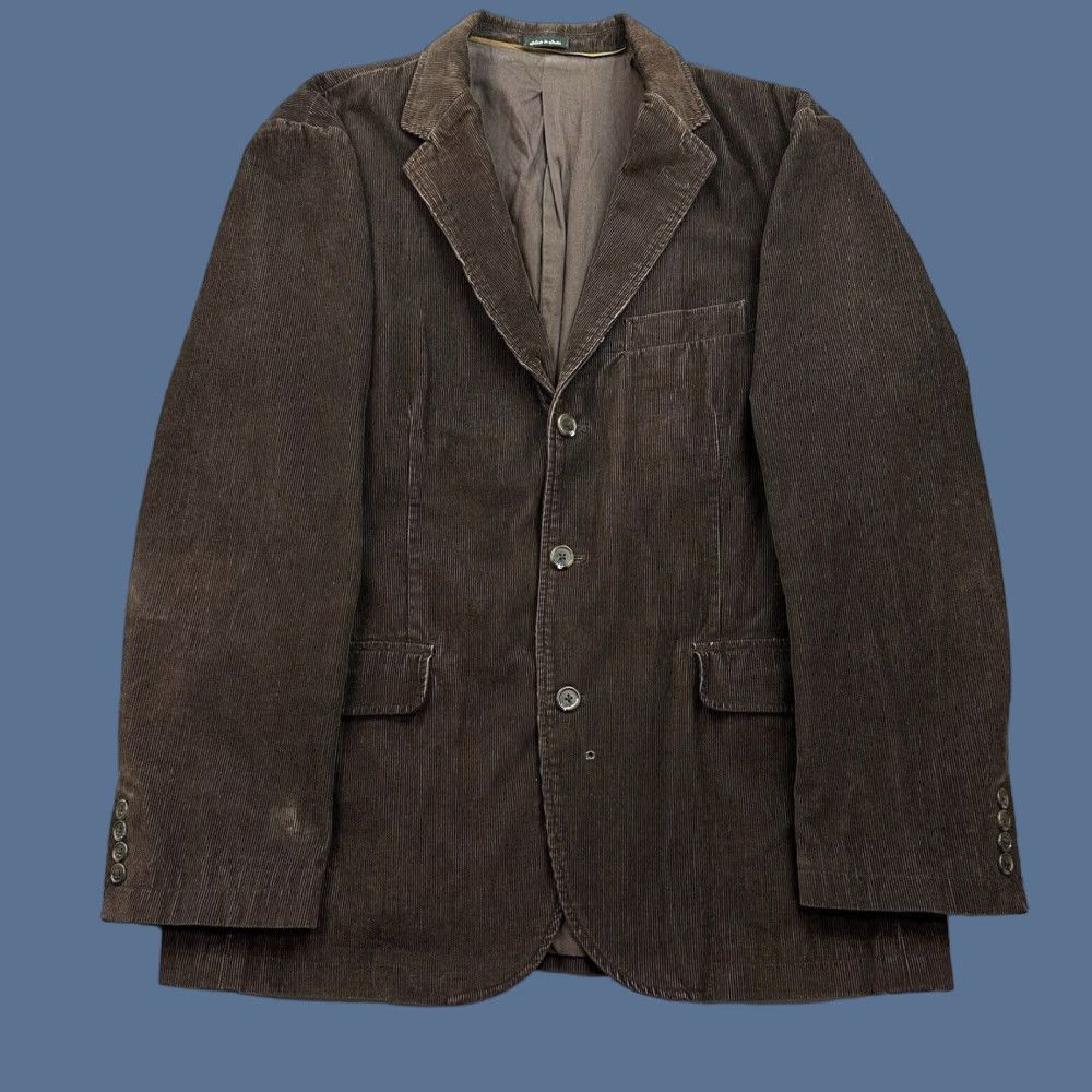 J.Crew VINTAGE J.CREW Jacket Men’s XL Brown Corduroy 3 Button Blazer Coat - Single-Breasted, Notch Lapel, Four-Button Sleeve, Dry Clean Only, Cotton Lining Size 46R - 1 Thumbnail
