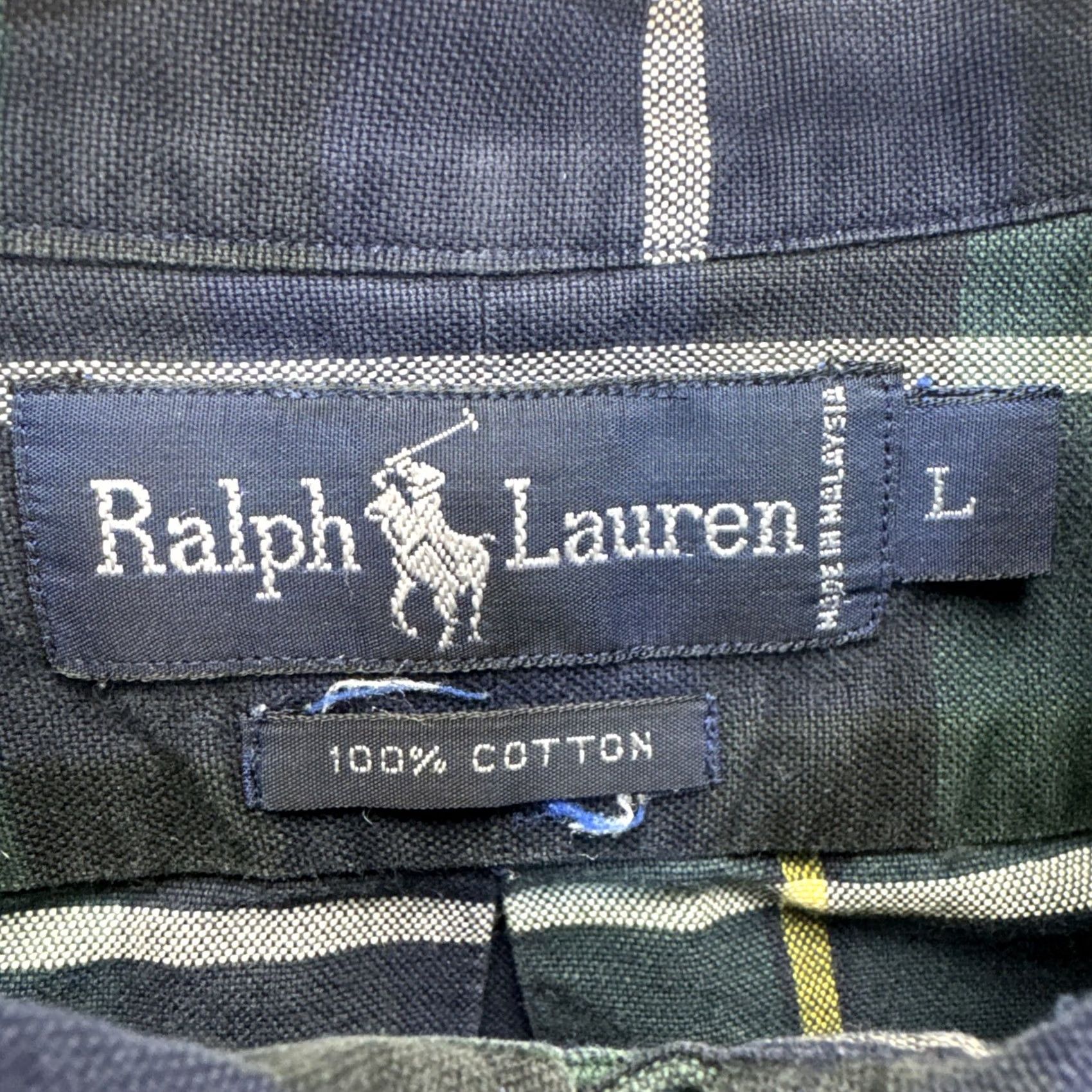 Ralph Lauren Ralph Lauren Shirt Mens Large Blue Green Plaid Button-Down Cotton Pony Logo Shirt Size US L / EU 52-54 / 3 - 2 Thumbnail