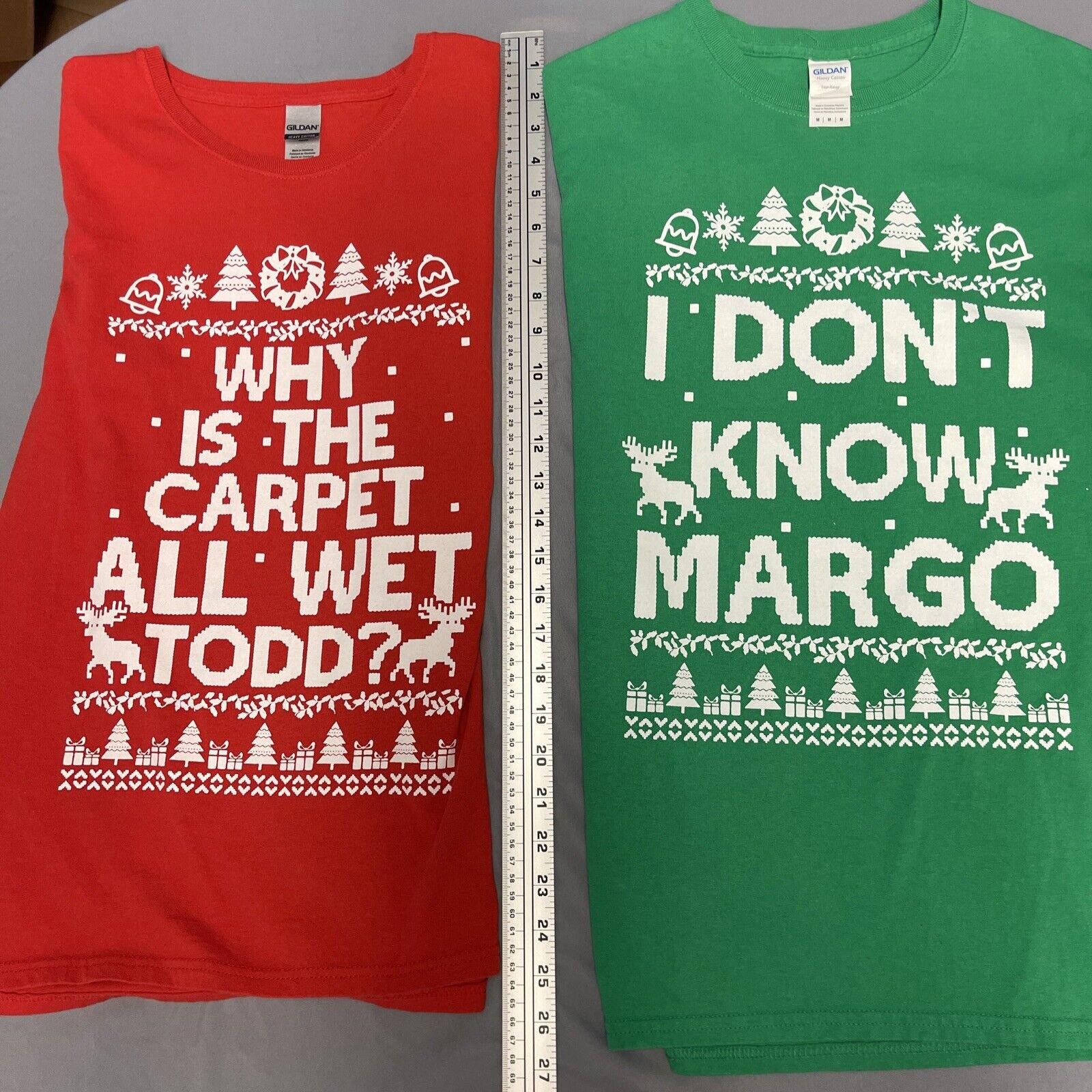 Gildan Gildan CHRISTMAS SET. 2 T-Shirts. Red Large And GREEN medium Size L / US 10 / IT 46 - 6 Thumbnail