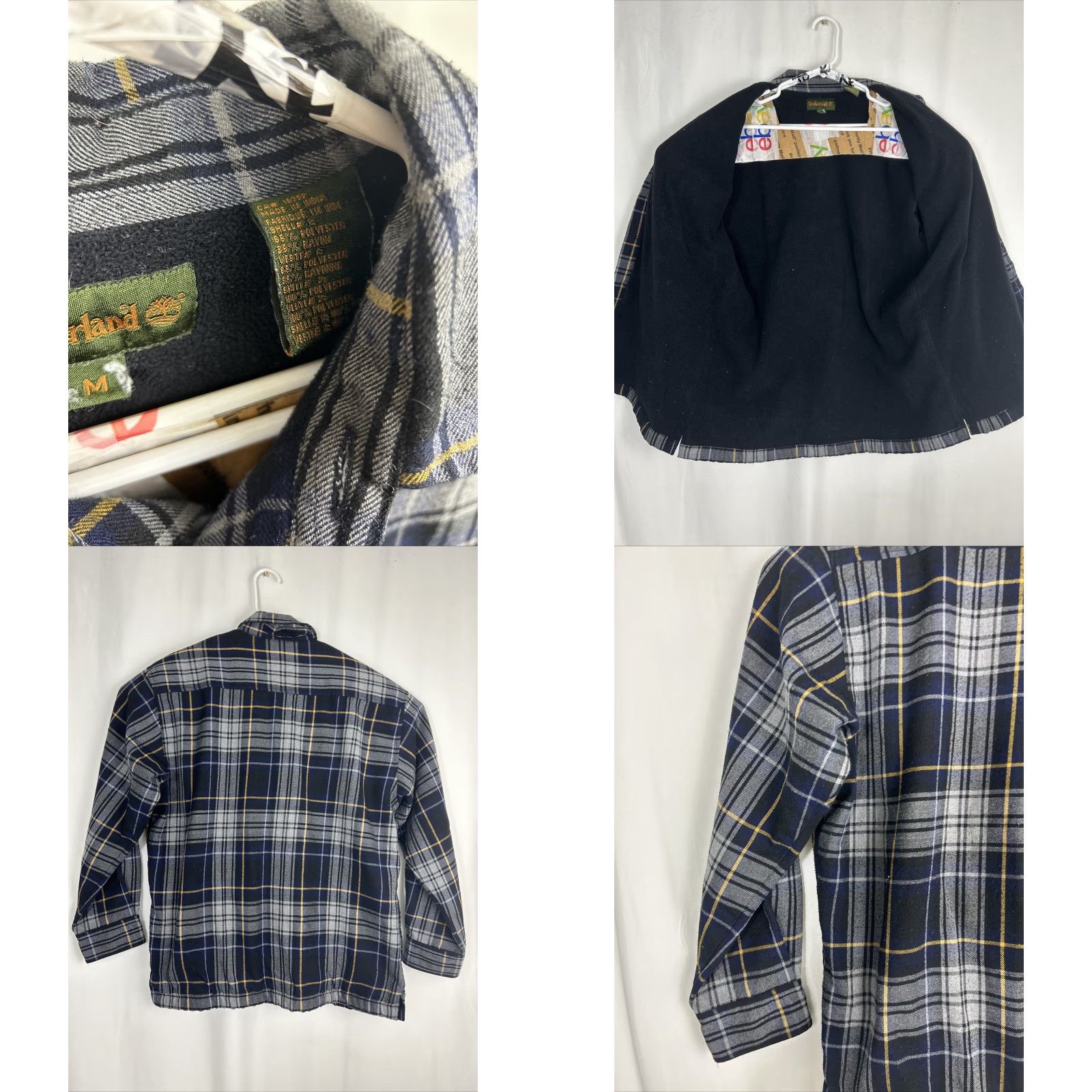 Timberland Timberland Mens Flannel Shirt Long Sleeve Button-Up Black Plaid Sz M Size US M / EU 48-50 / 2 - 8 Thumbnail