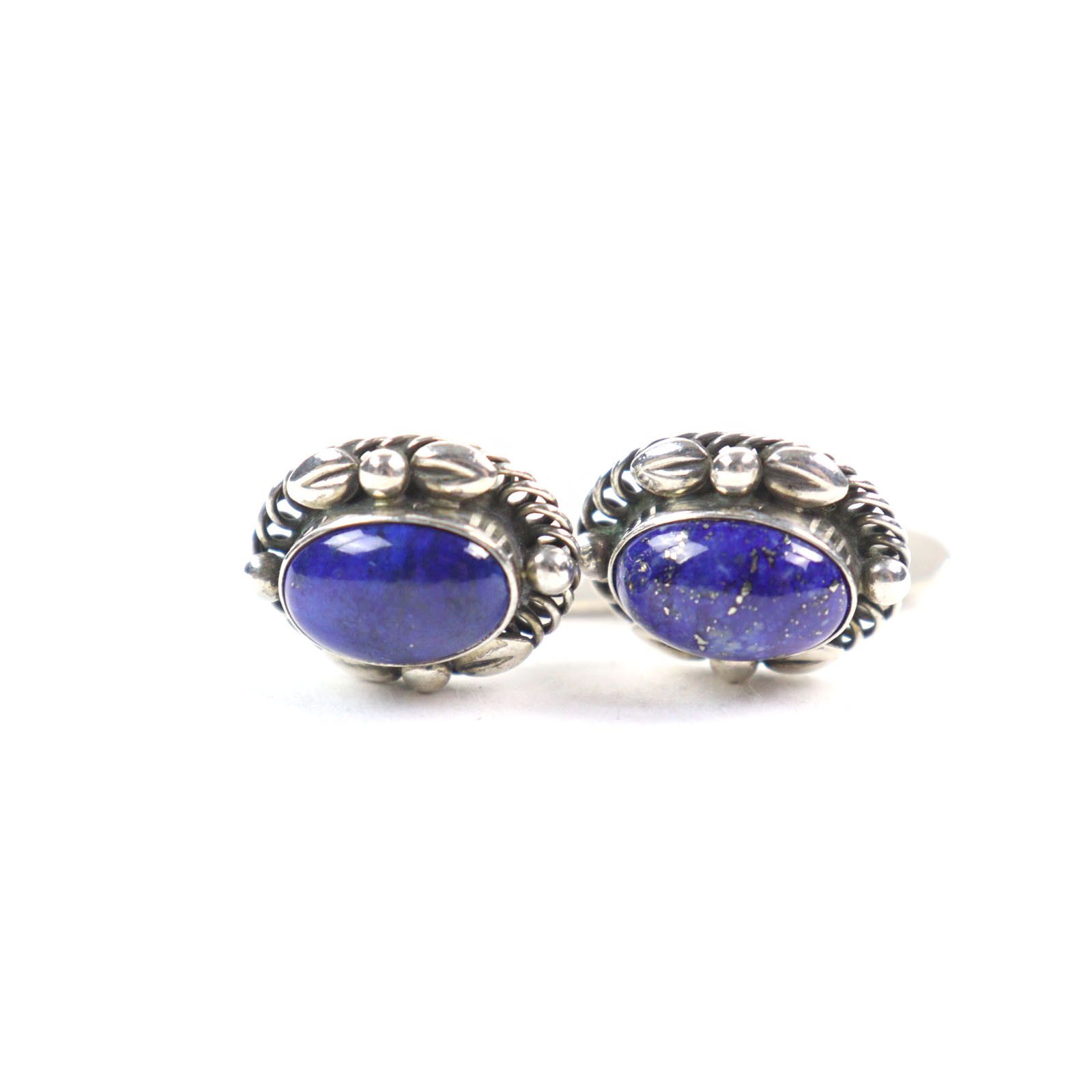 Other Other Georg Jensen 925 Silver Lapis Lazuli Cufflinks Metal Cufflinks DUTY FREE for USA Size ONE SIZE - 1 Thumbnail