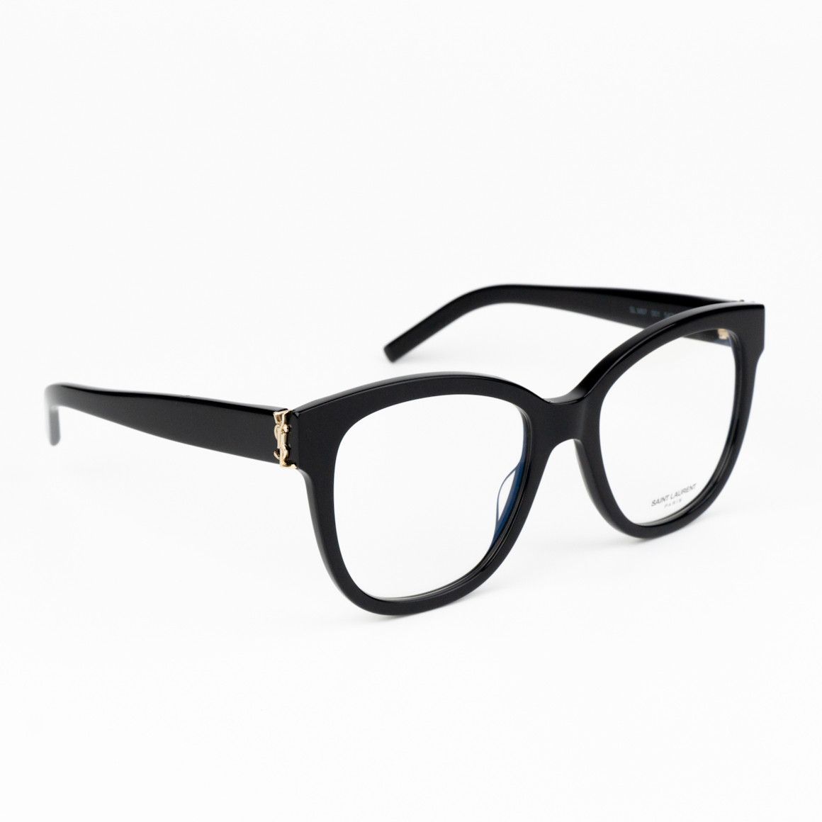 Saint Laurent Paris NEW Saint Laurent SLM97 001 Black Square Women Eyeglasses Size ONE SIZE - 4 Thumbnail