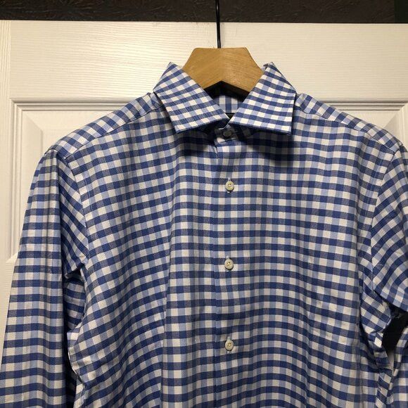 David Donahue David Donahue men's new dress shirt French cuffs 16/36-37 Size US L / EU 52-54 / 3 - 1 Thumbnail