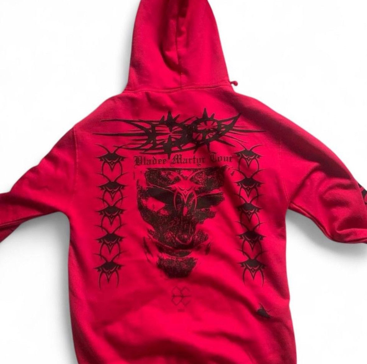 Drain Gang Bladee Martyr Tour hot pink acid rain hoodie Size US S / EU 44-46 / 1 - 2 Thumbnail
