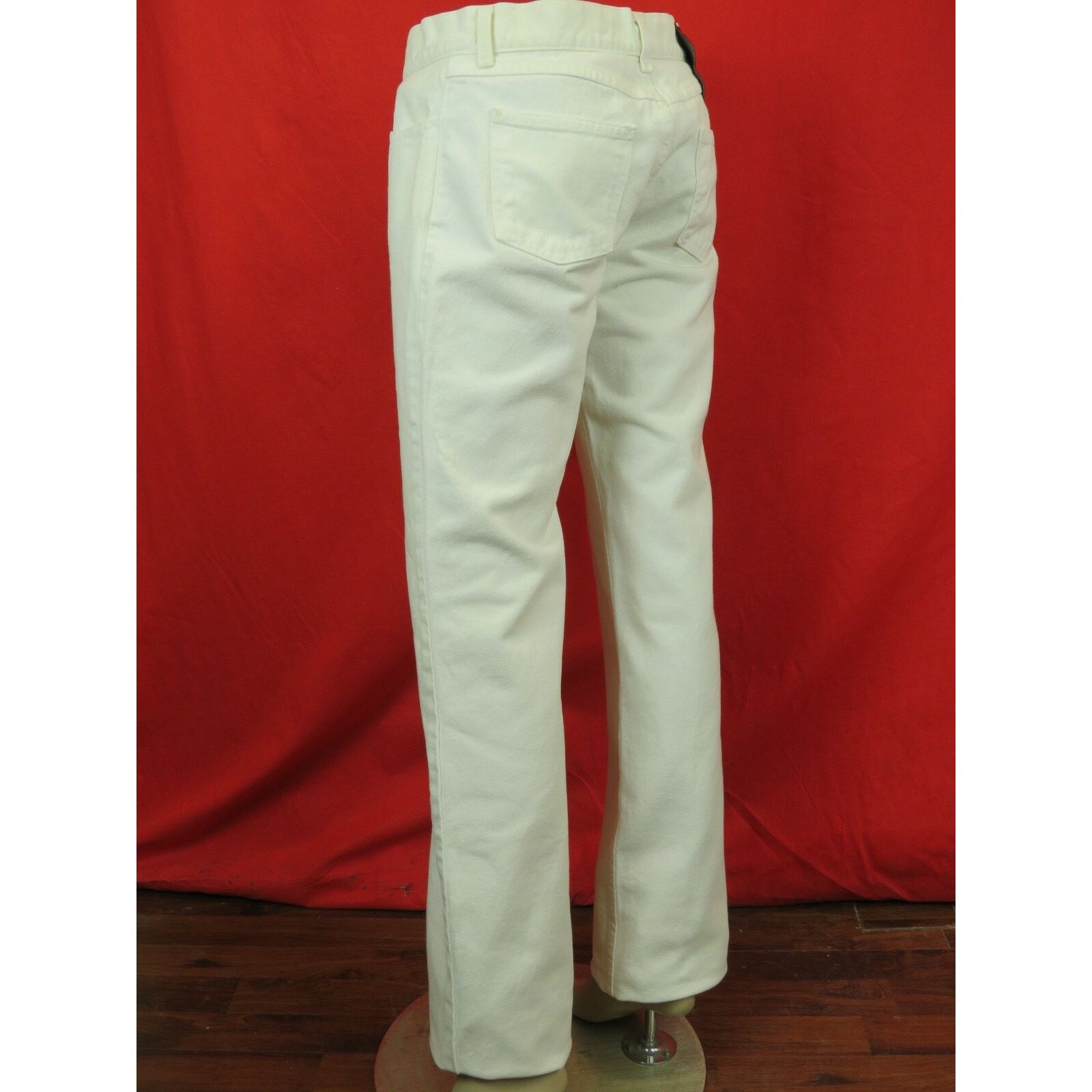 Dolce & Gabbana DOLCE GABBANA STRAIGHT LEG WHITE COTTON PANTS JEANS 42 ITALY Size 31" - 6 Thumbnail
