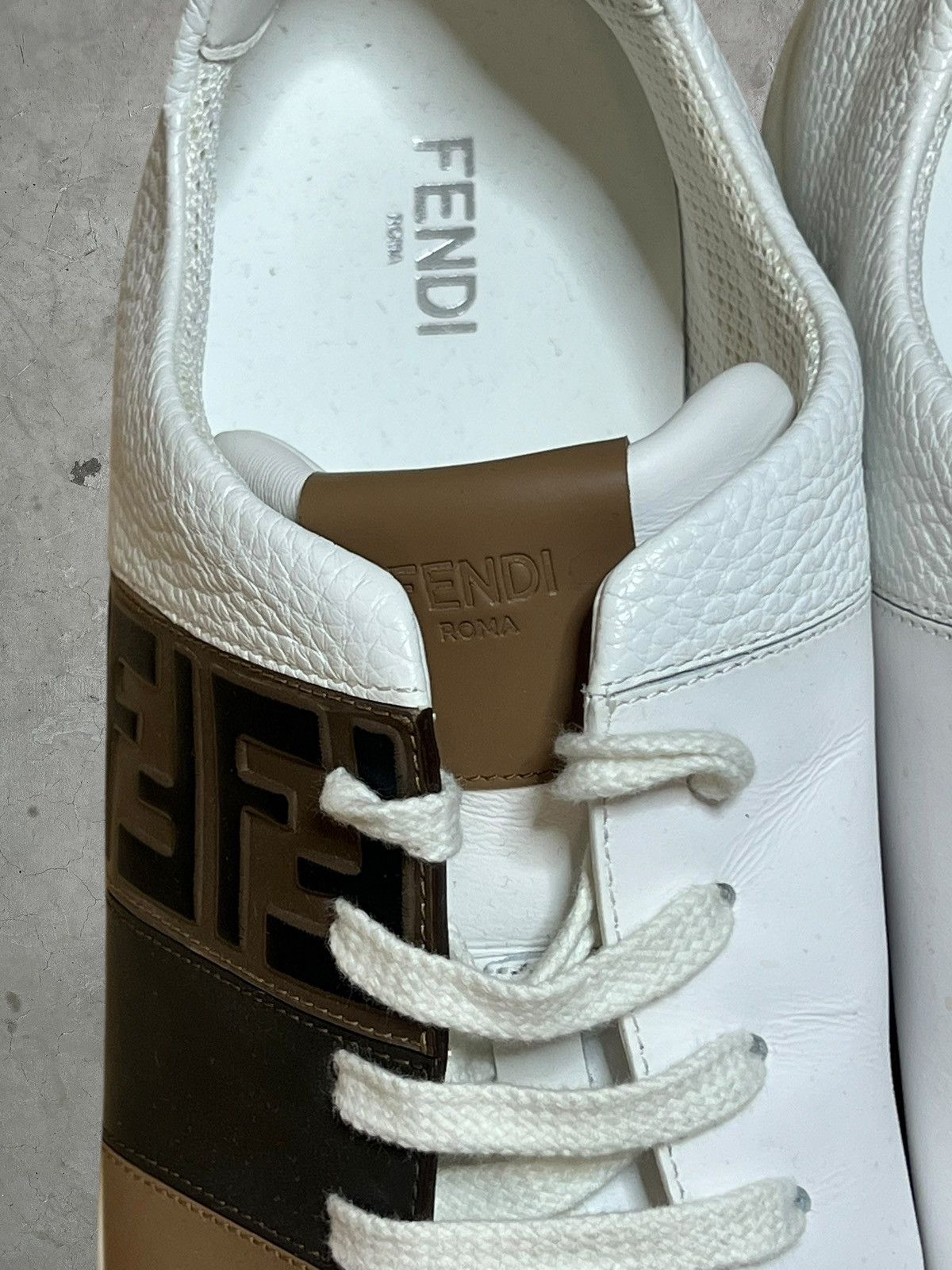 Fendi Fendi Leather Sneakers Size US 11 / EU 44 - 6 Thumbnail