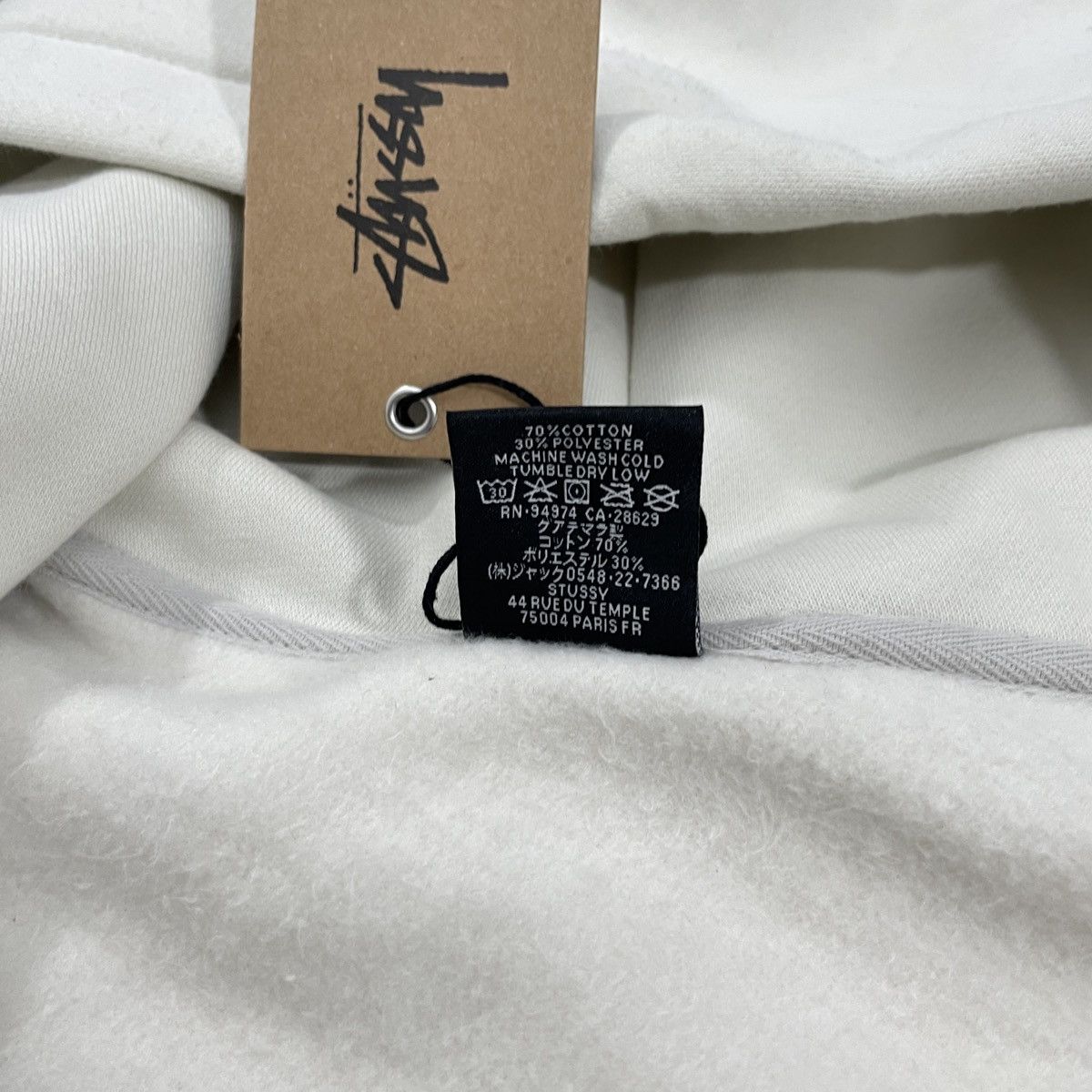 Stussy STUSSY " DOLLIE " ZIP HOODIE STONE Size US L / EU 52-54 / 3 - 5 Thumbnail