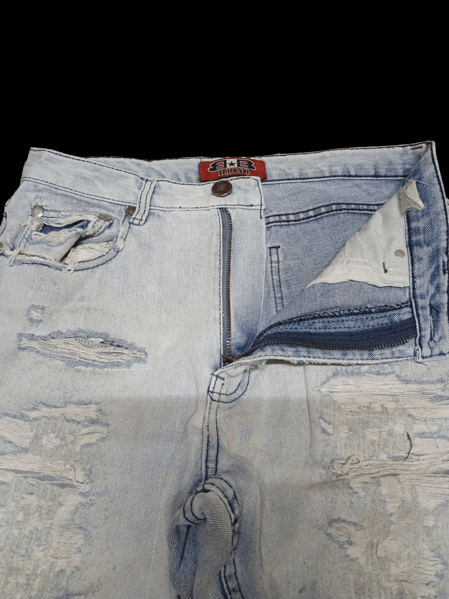 Japanese Brand distressed denim b.bond jeans brand Size US 30 / EU 46 - 6 Thumbnail
