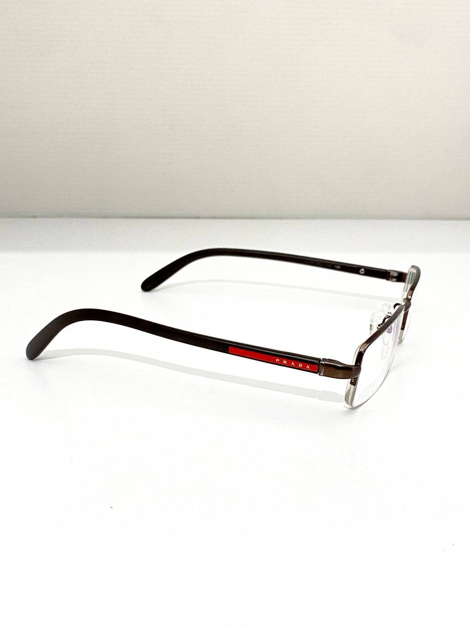 Prada Prada Red Tab Logo Retro Rimless Square Eyeglasses Y2K Size ONE SIZE - 6 Thumbnail