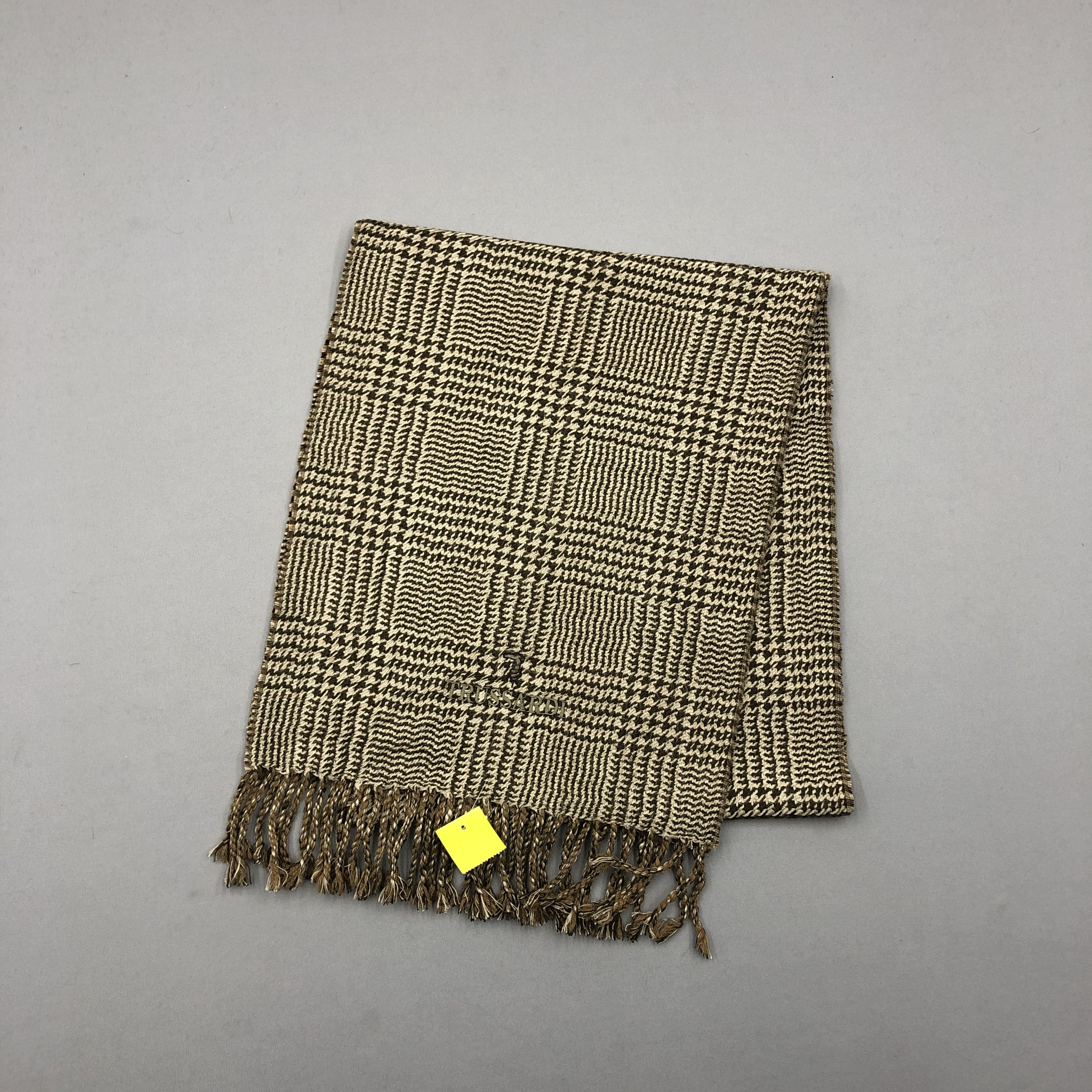 Trussardi Vintage Trussardi Scarf Muffler Wool Cashmere Scarves Size ONE SIZE - 2 Thumbnail