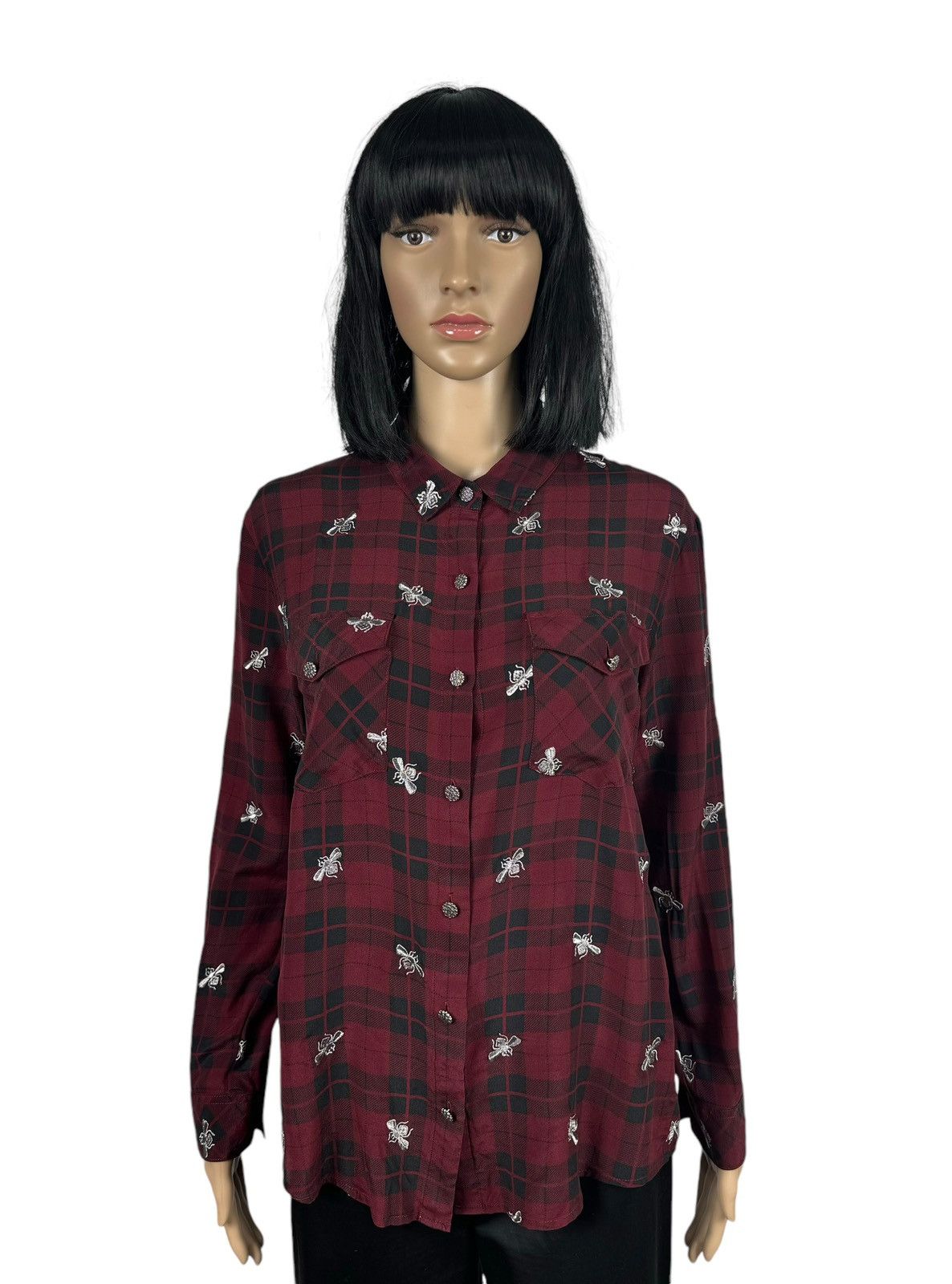 The Kooples The Kooples 100% Silk Shirt Embroidered Bee size M Size M / US 6-8 / IT 42-44 - 1 Thumbnail