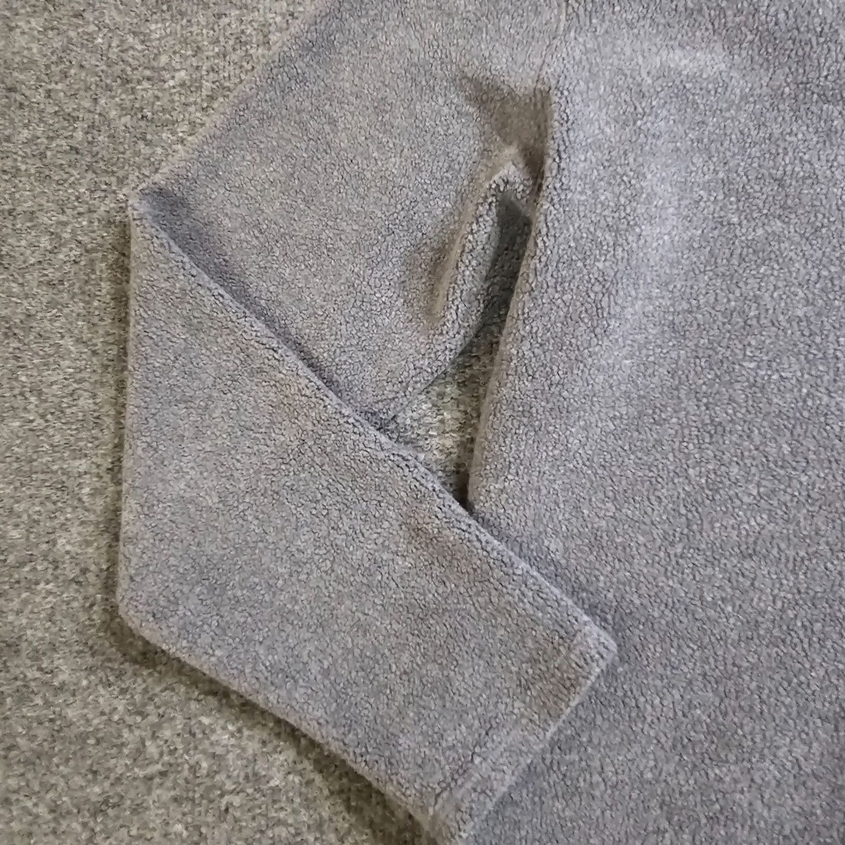 Vintage .L. Bean Top Sweater Women Large Gray Sherpa Crew Neck Long Outdoor Cozy - Size L / US 10 / IT 46 - 5 Thumbnail