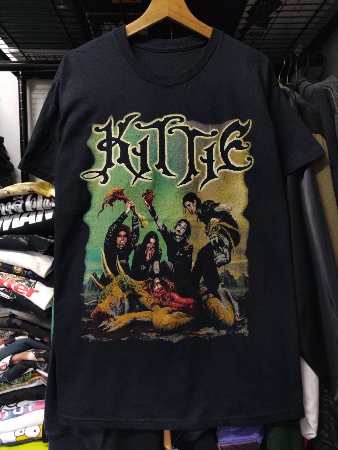 Band Tees Vtg Kittie " More Fucking Blood " T-Shirt Size US L / EU 52-54 / 3 - 2 Thumbnail