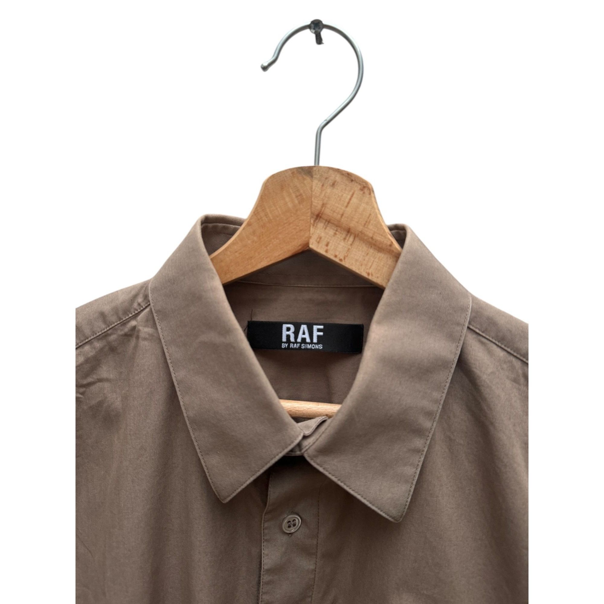 Raf Simons Beige/Kaki Button-Up Shirt Size US L / EU 52-54 / 3 - 2 Thumbnail