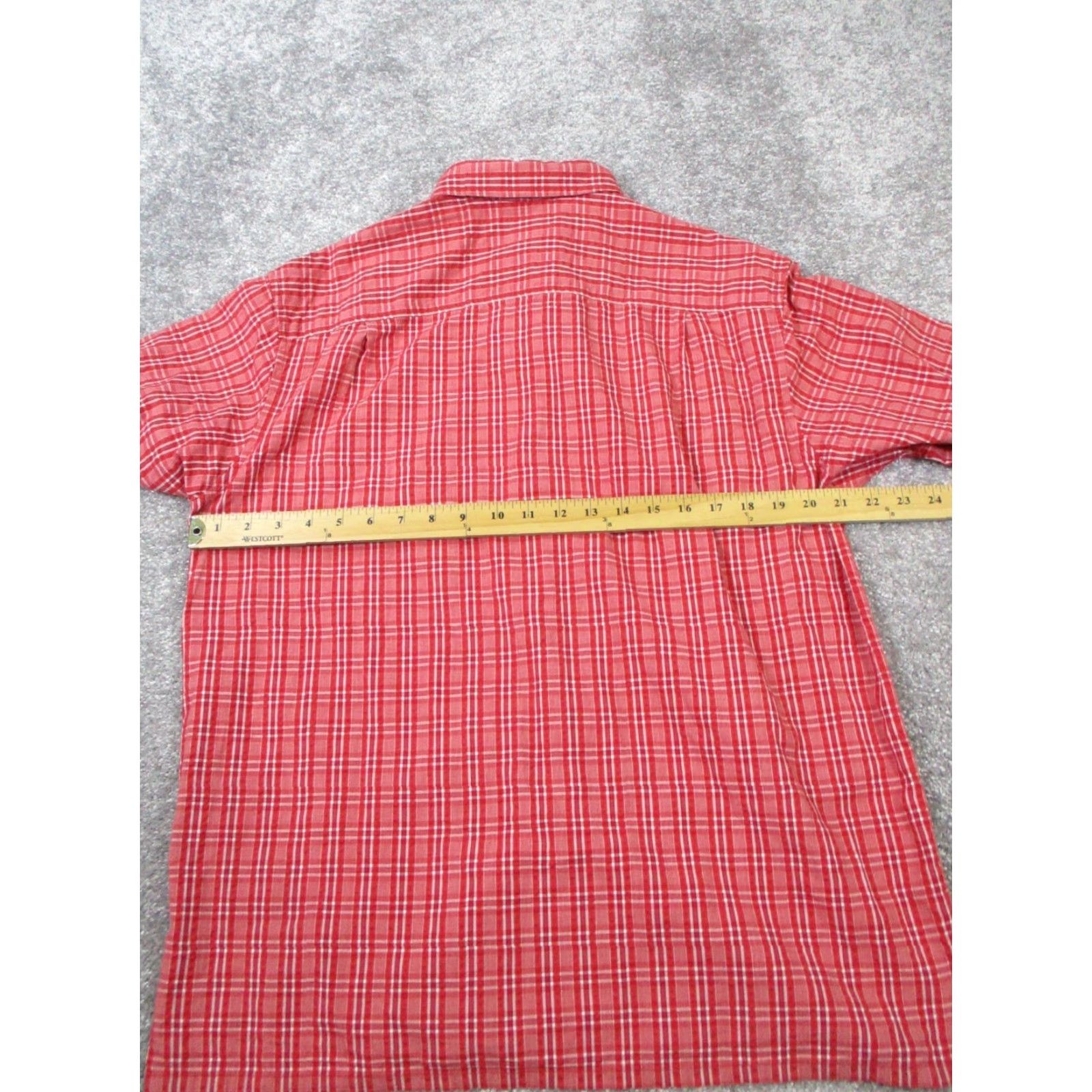 Vintage L.L.Bean Shirt Mens M Red Cotton Button-Up Plaid Casual Button-Down Collar Pocketed Size US M / EU 48-50 / 2 - 4 Thumbnail