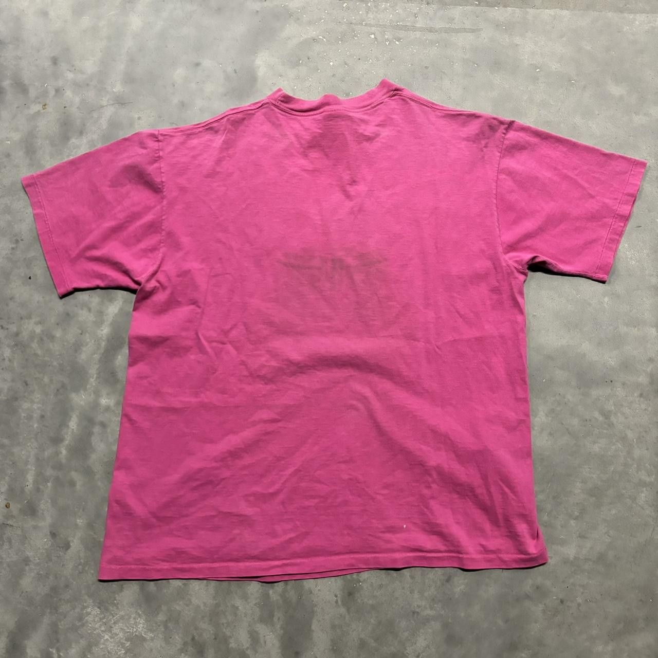 Japanese Brand × Vintage Crazy Vintage 80s Pink Beach Tropical Surf Single Stitch Graphic Tee! Size US XL / EU 56 / 4 - 6 Thumbnail