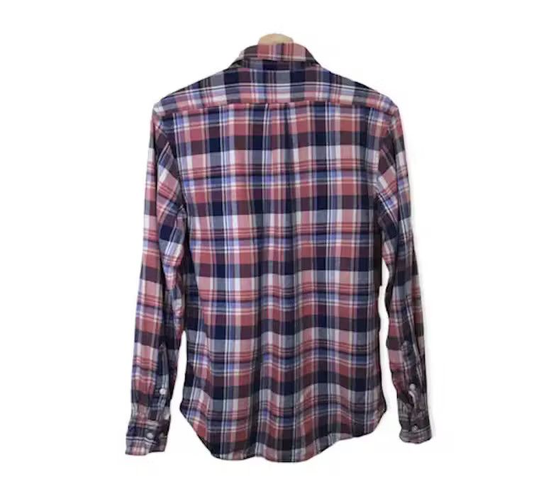 Japanese Brand Double Focus Plaid Tartan Flannel Shirt Size US S / EU 44-46 / 1 - 8 Thumbnail