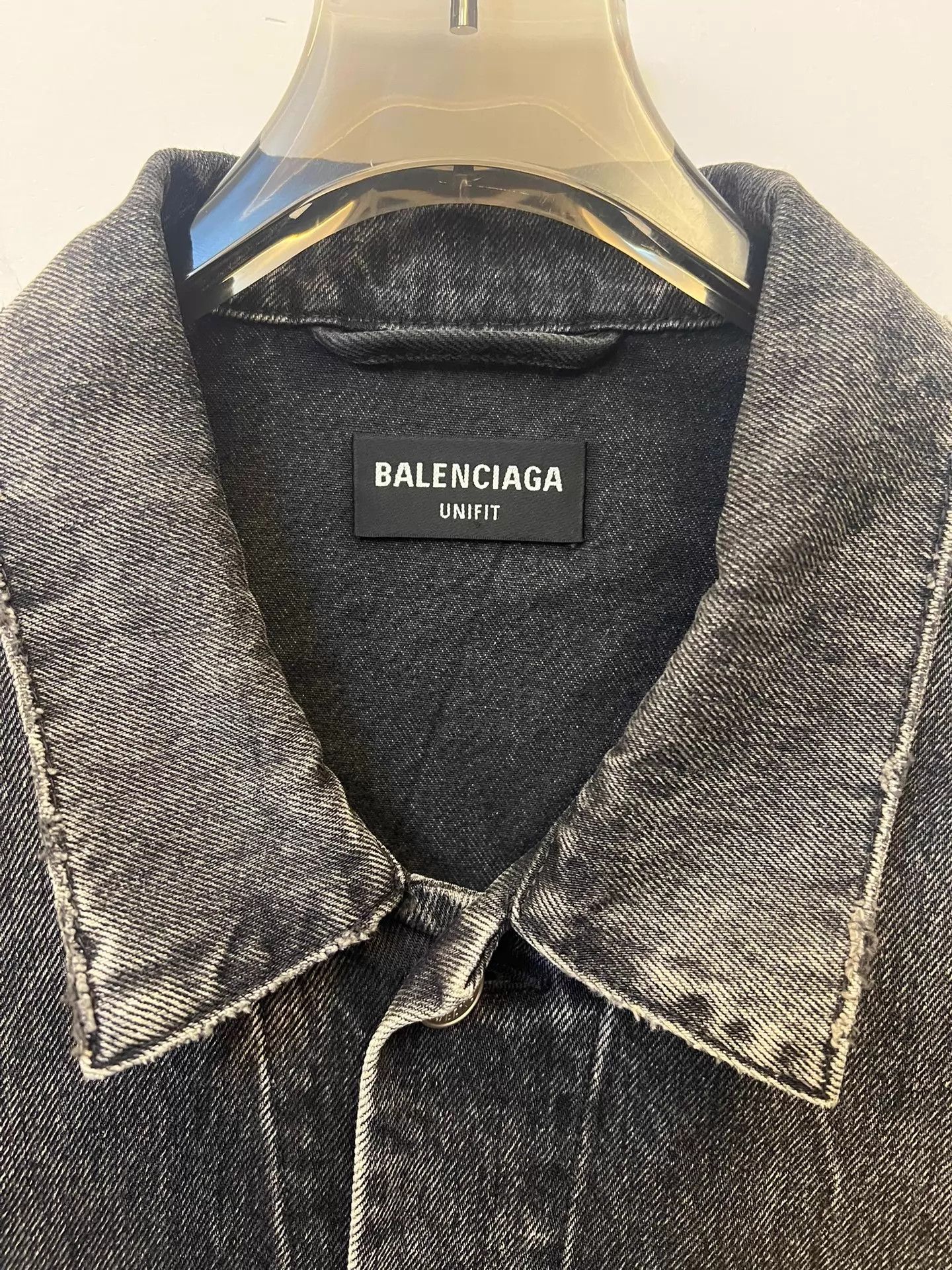 Balenciaga Balenciaga 5:20 Capsule Denim Jacket Black & Gray XS Size US XS / EU 42 / 0 - 3 Thumbnail