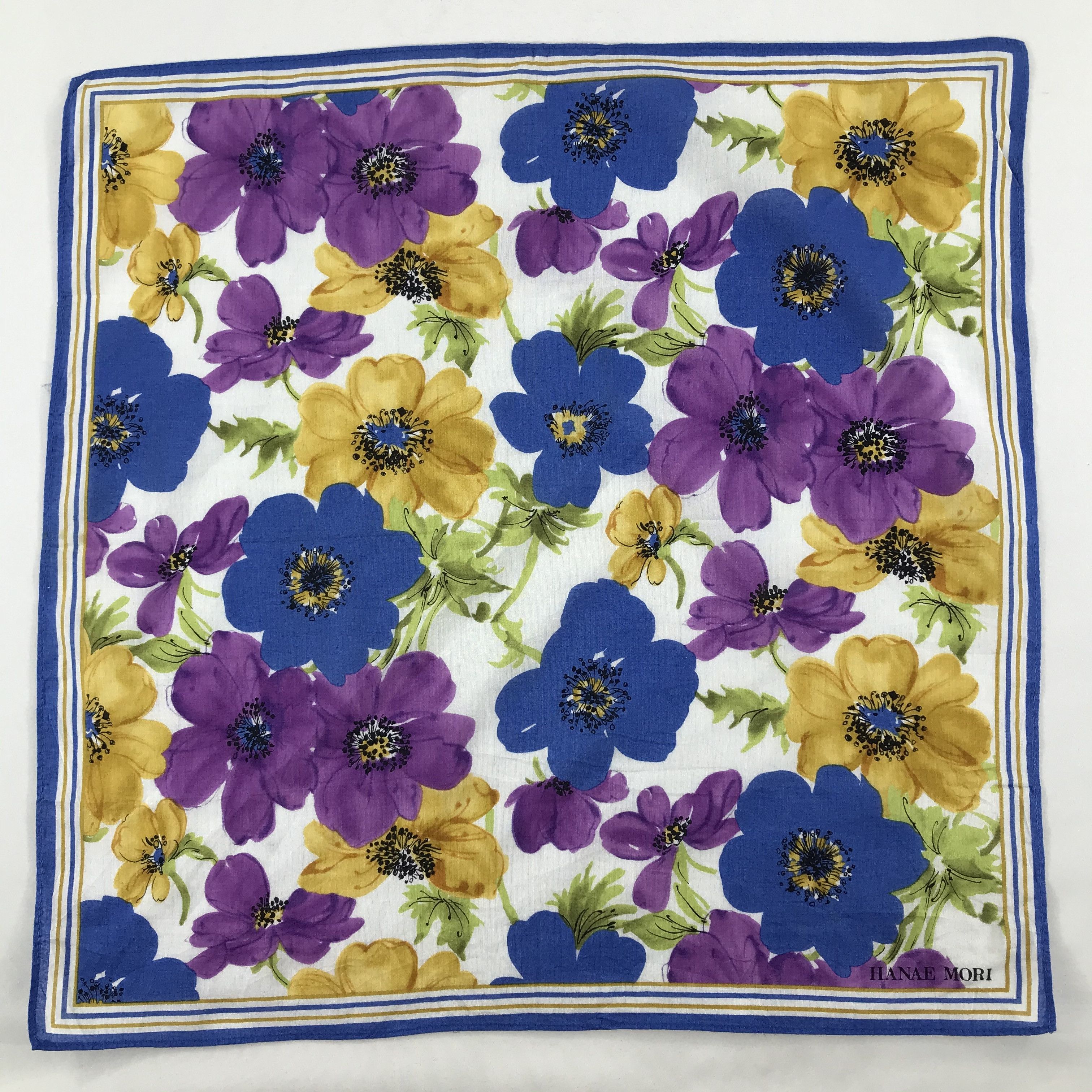 Hanae Mori × Vintage Hanae Mori Bandana/ Handkerchief / Neckerchief Size ONE SIZE - 3 Thumbnail