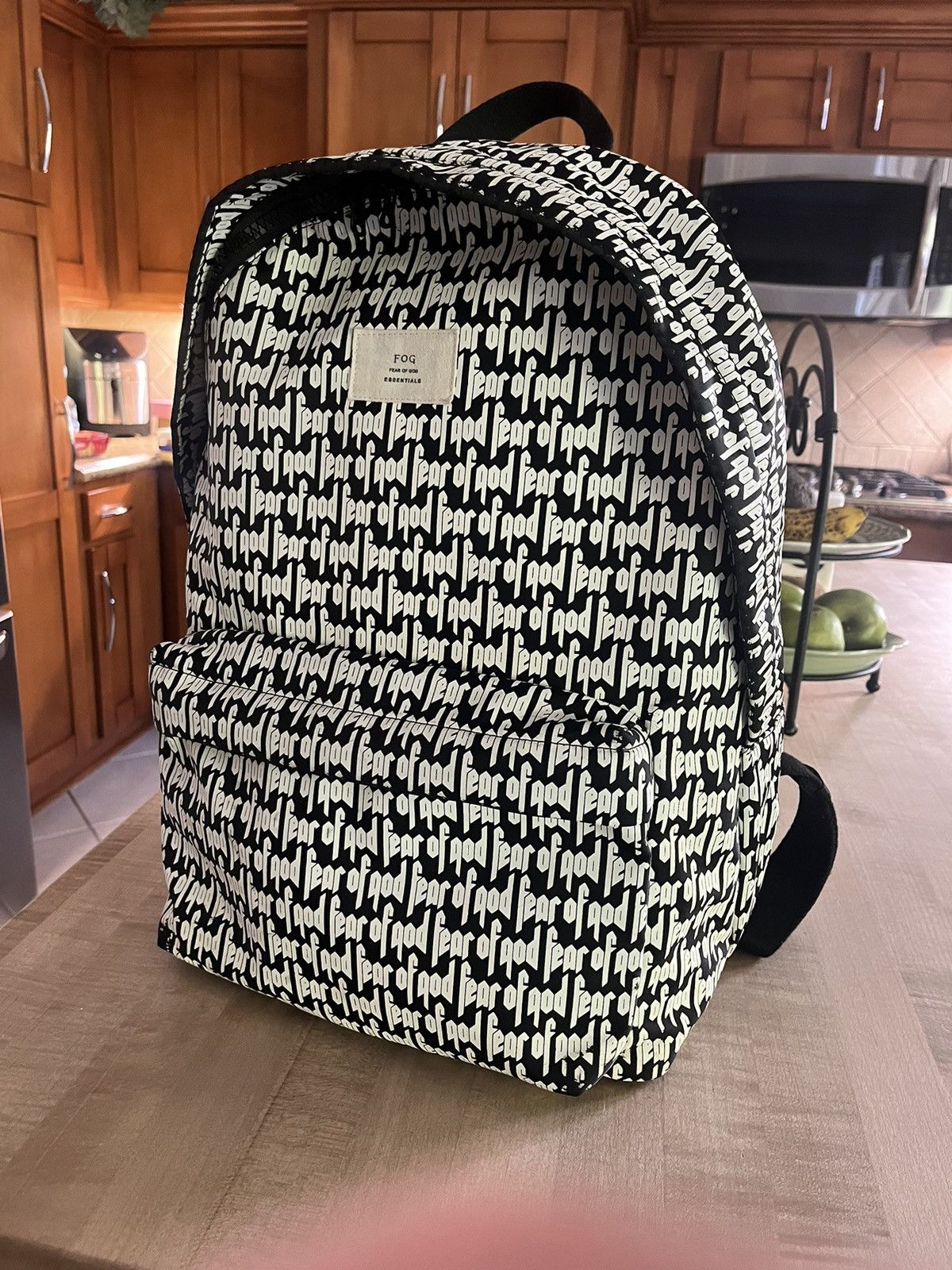 Fear of God Rare Fear of God Essentials All Over Printed Backpack 