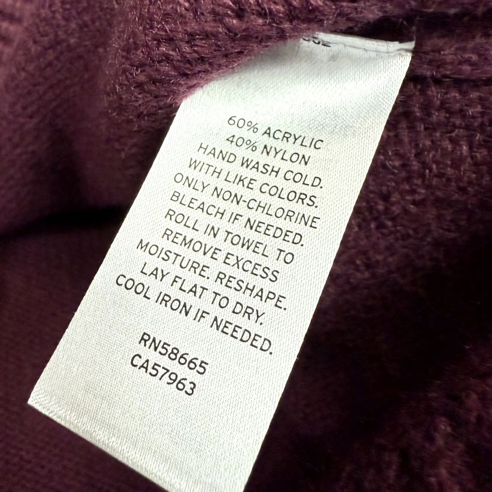 Vintage Caslon Burgundy Knit Sweater Women's Turtleneck Side Slit Long Sleeve Sz S NWT Size S / US 4 / IT 40 - 6 Thumbnail