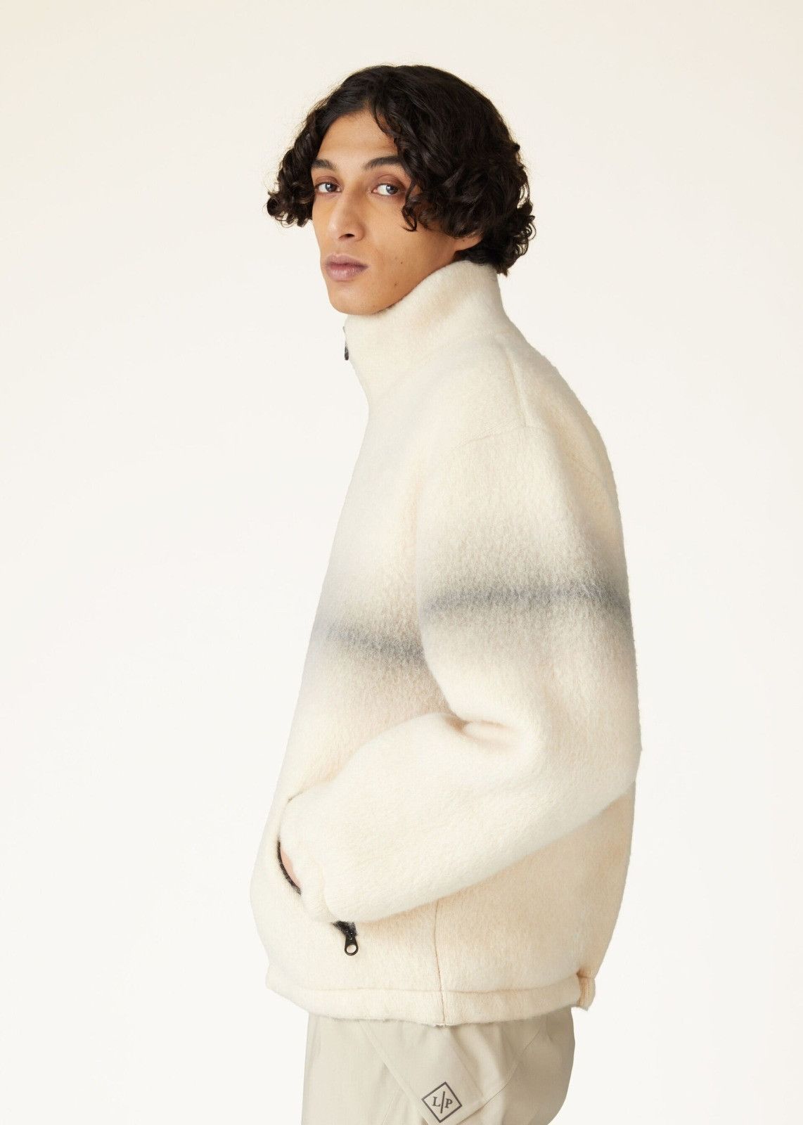 Loro Piana o1srvl11e1224 Cashmere Mohair Bomber Jacket in Beige Size US S / EU 44-46 / 1 - 3 Thumbnail