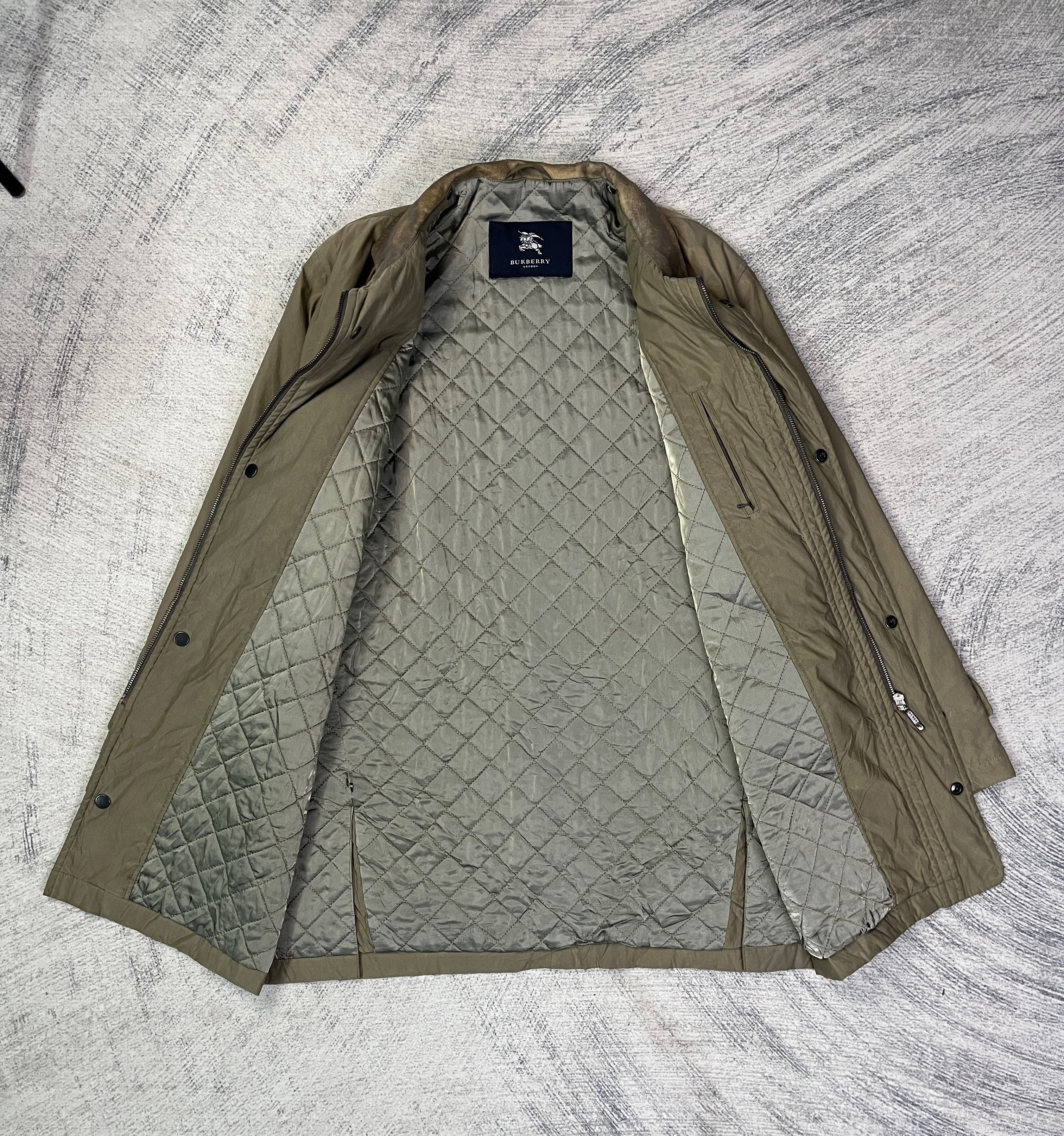 Burberry Burberry Jacket Leather Collar Quilted Lining Size US L / EU 52-54 / 3 - 11 Thumbnail