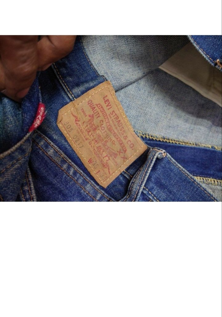 Levi's True Vtg 60/70's Levi’s 805 top No. 8 nonselvedged Capital E Size US 36 / EU 52 - 8 Thumbnail