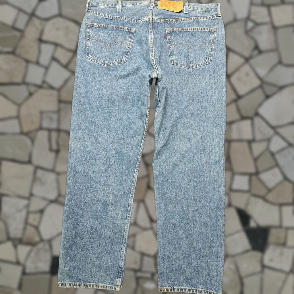 Levi's VINTAGE Levi's 501 Jeans Mens 40x30 Blue Denim Straight 5-Pocket Logo Red Bat Tag 90s Retro Classic Fit jeans Men Size US 40 / EU 56 - 1 Thumbnail