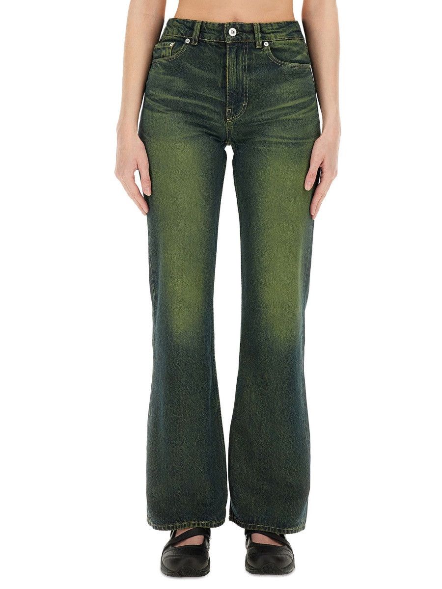 Our Legacy OUR LEGACY "BOOT CUT MALIBU" JEANS - GREEN (JEANS 29) Size 29" - 1 Thumbnail