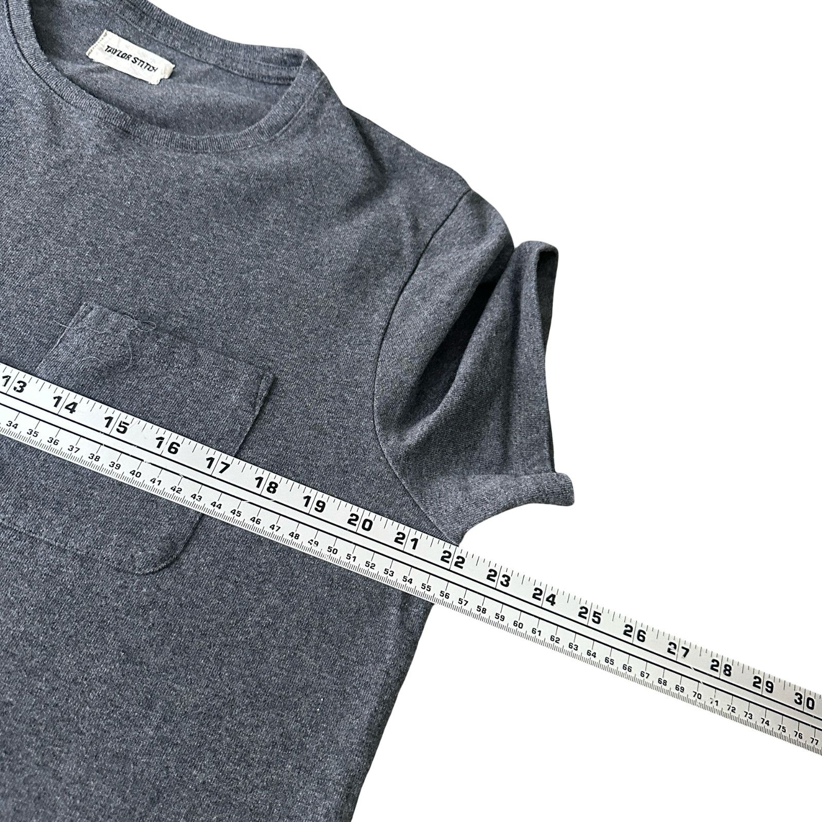 Taylor Stitch Taylor Stitch Pocket T-Shirt Mens 42 Gray Short Sleeve Heavy Size US L / EU 52-54 / 3 - 8 Thumbnail