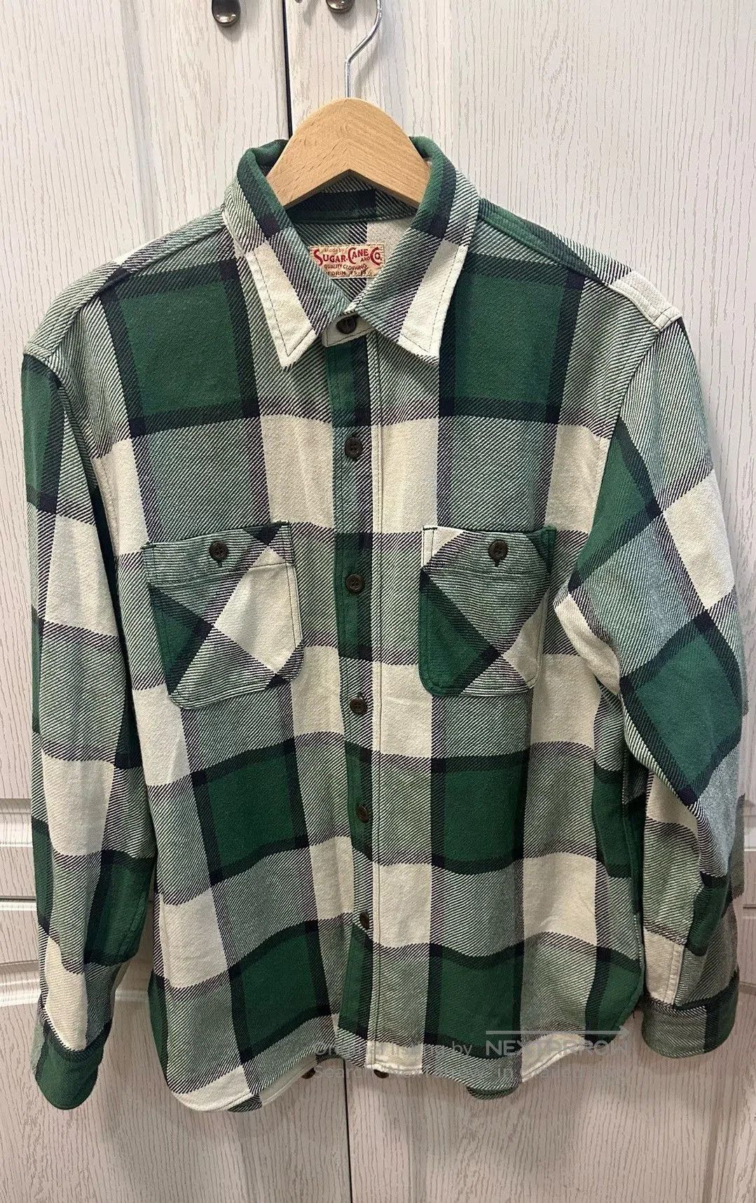 Sugar Cane Sugar Cane Green Flannel Plaid Shirt. Size US M / EU 48-50 / 2 - 1 Thumbnail