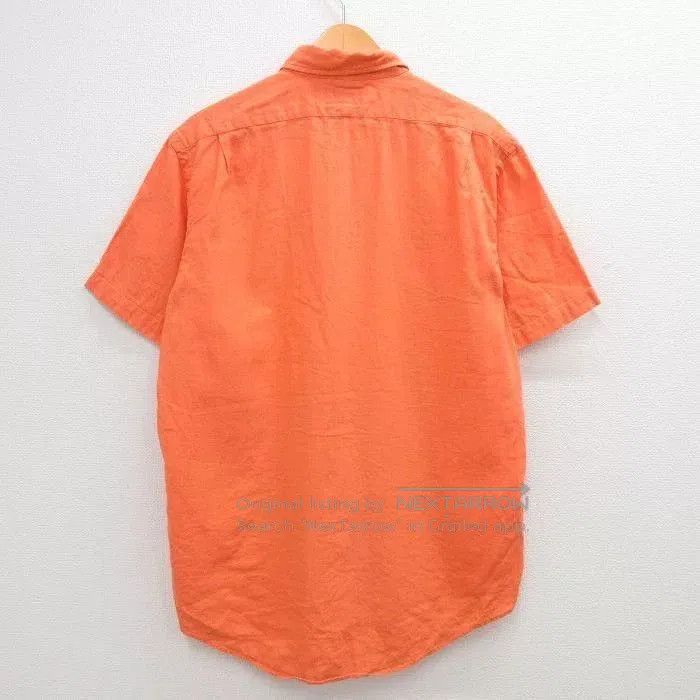Polo Ralph Lauren Ralph Lauren 90s Military Linen Orange Shirt. Size US M / EU 48-50 / 2 - 2 Thumbnail