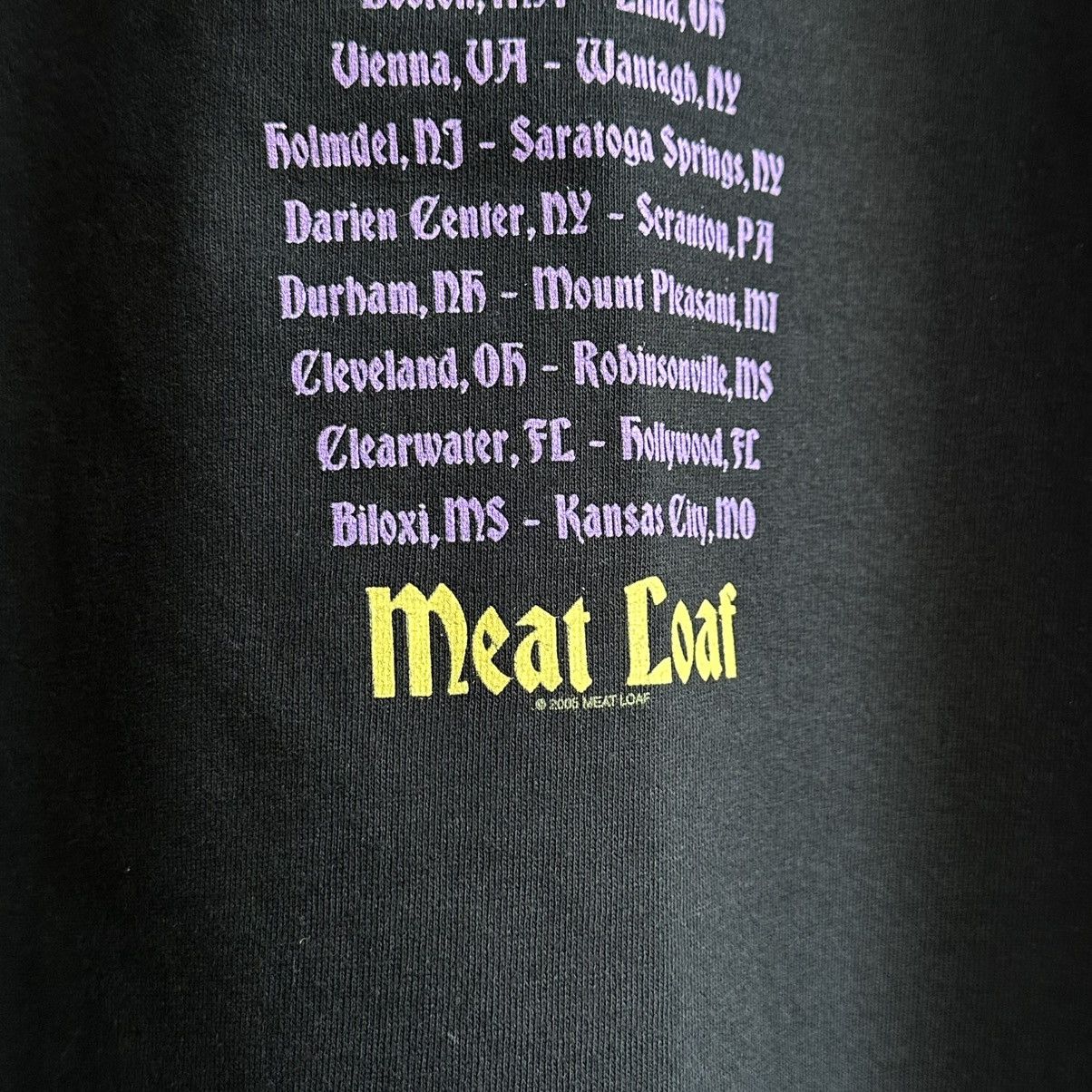 Band Tees × Vintage VINTAGE 2005 MEAT LOAF BAND TEE Size US M / EU 48-50 / 2 - 8 Thumbnail