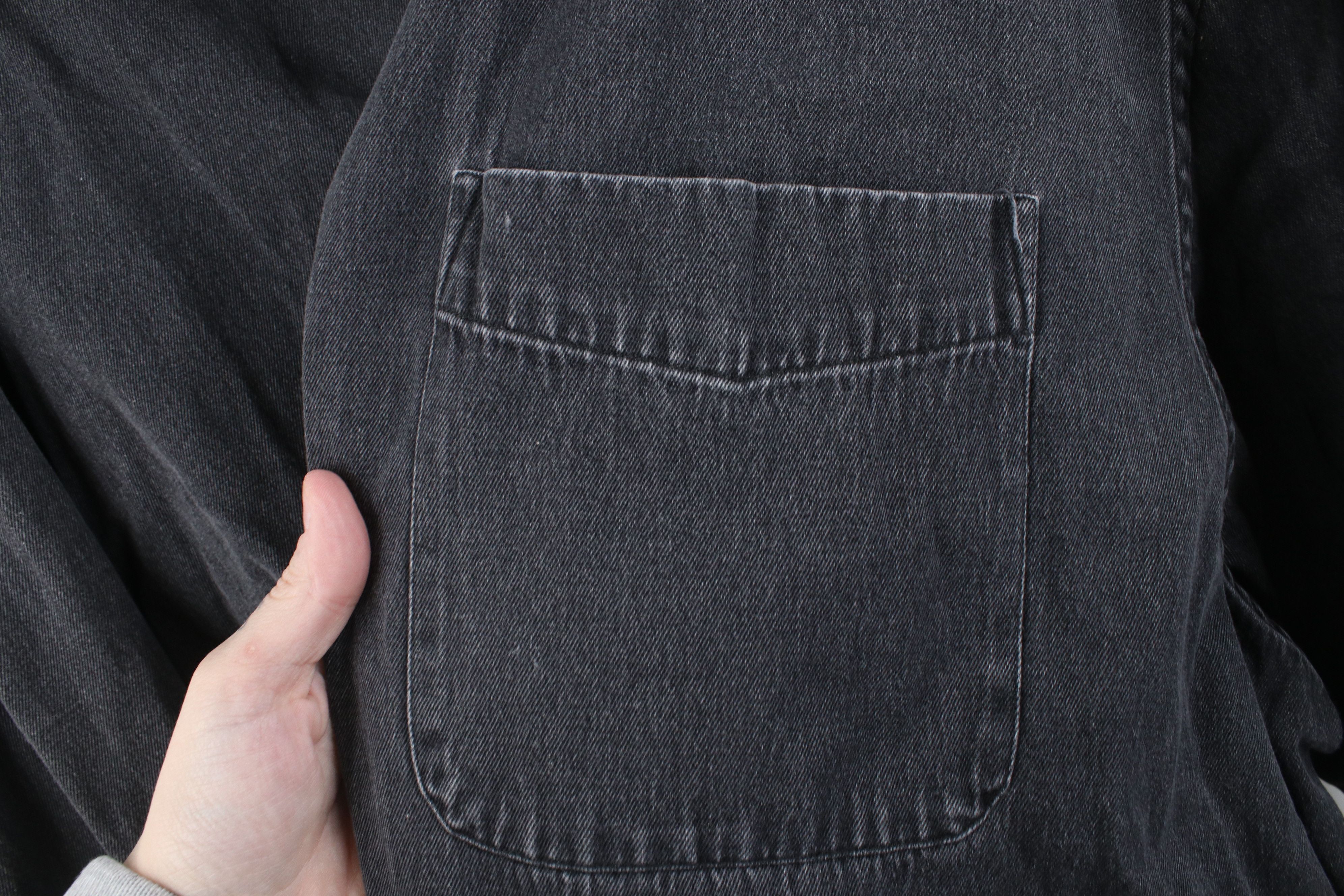 Vintage Vintage 90s Streetwear Denim Collared Button Down Shirt Size US XXL / EU 58 / 5 - 4 Thumbnail