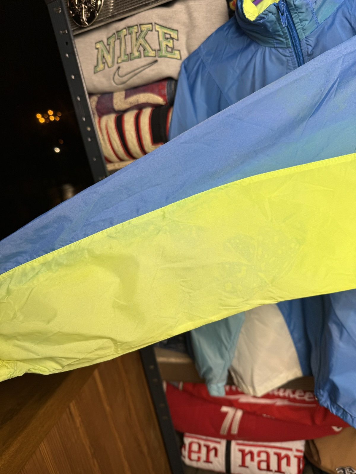 Nike × Vintage Vintage Nike nylon jacket racing style sportswear 90s Size US M / EU 48-50 / 2 - 10 Thumbnail