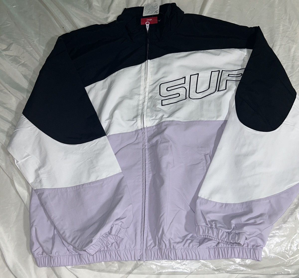 Supreme Supreme curve track jacket light purple | Grailed