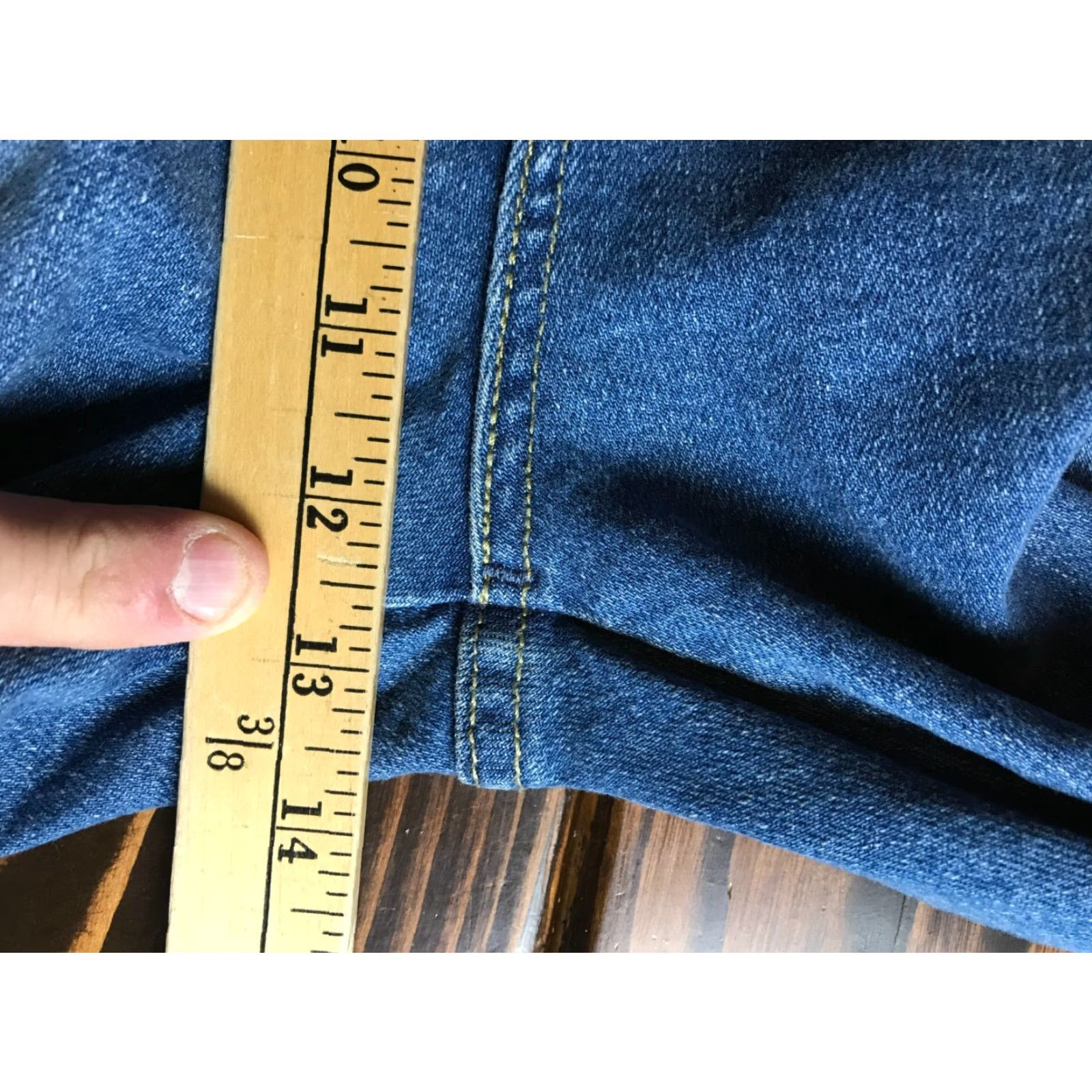 Levi's Levi's Jeans Women 16 High Rise Straight Heritage Distressed Blue Denim Womens Size 38" / US 16 / IT 52 - 4 Thumbnail