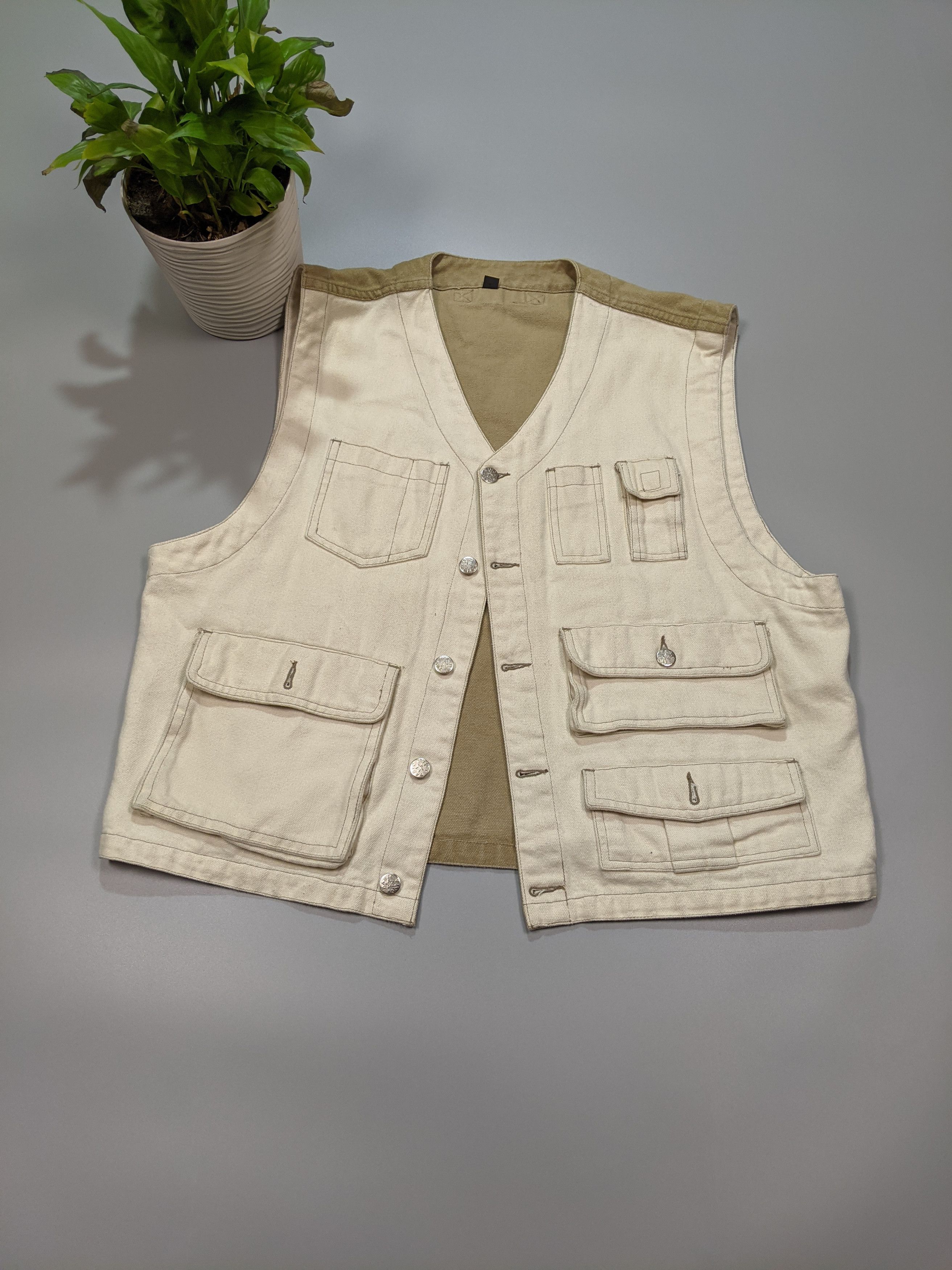 Vinci × Vintage VINCI Biege Sleeveless Vest Size M 48/50 Classic Outdoor Size US M / EU 48-50 / 2 - 1 Thumbnail