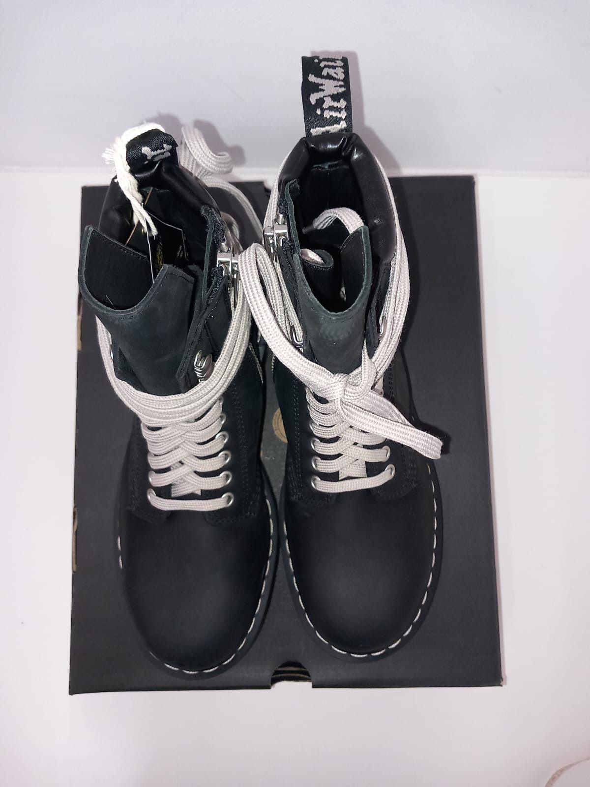 Dr. Martens × Rick Owens QUAD SOLE STEEL TOE BOOTS Size US 6 / EU 39 - 4 Thumbnail