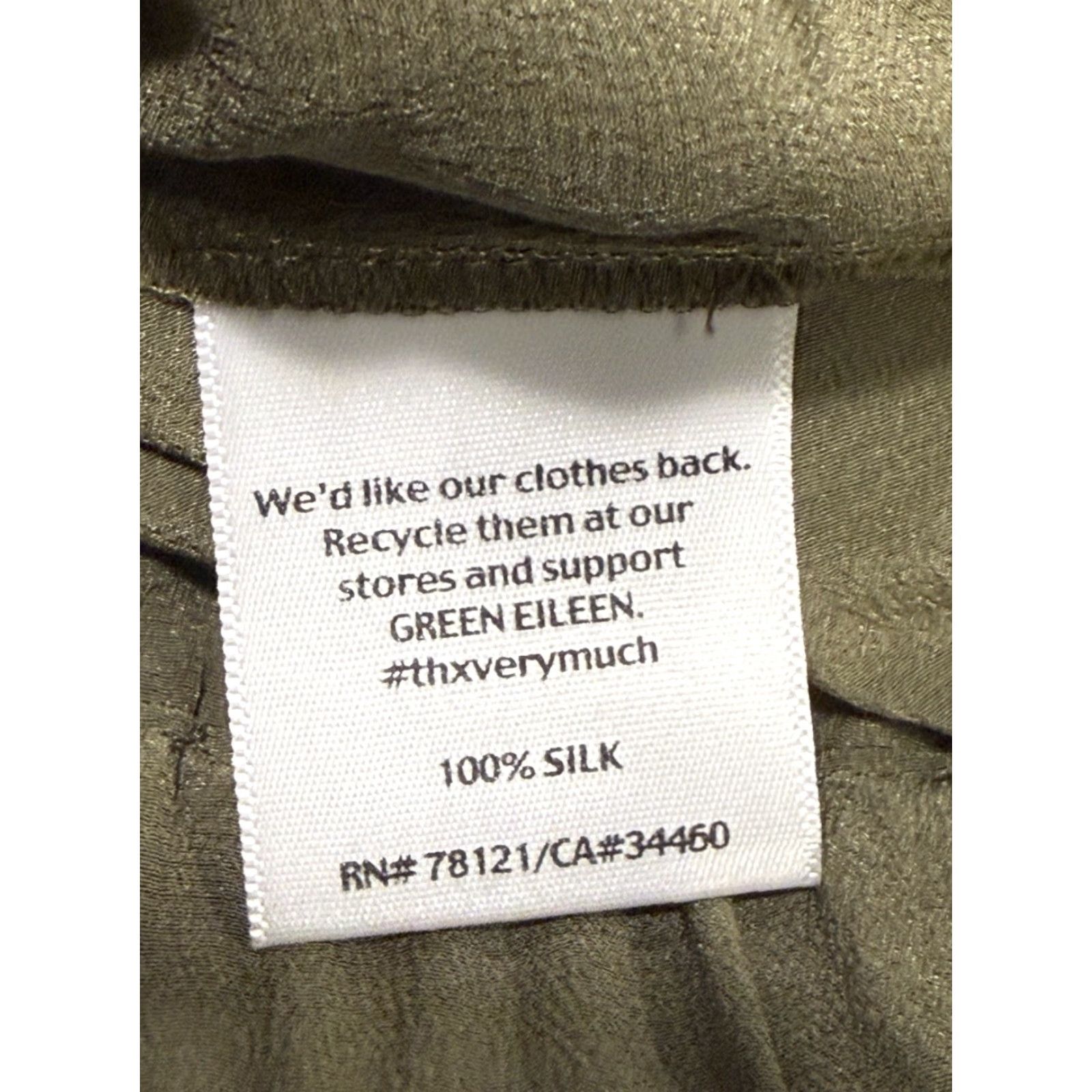 Eileen Fisher Eileen Fisher Jacket Women Small Silk Bomber Zip Front Lightweight Pockets Green Silk Lined Womens Size S / US 4 / IT 40 - 7 Thumbnail